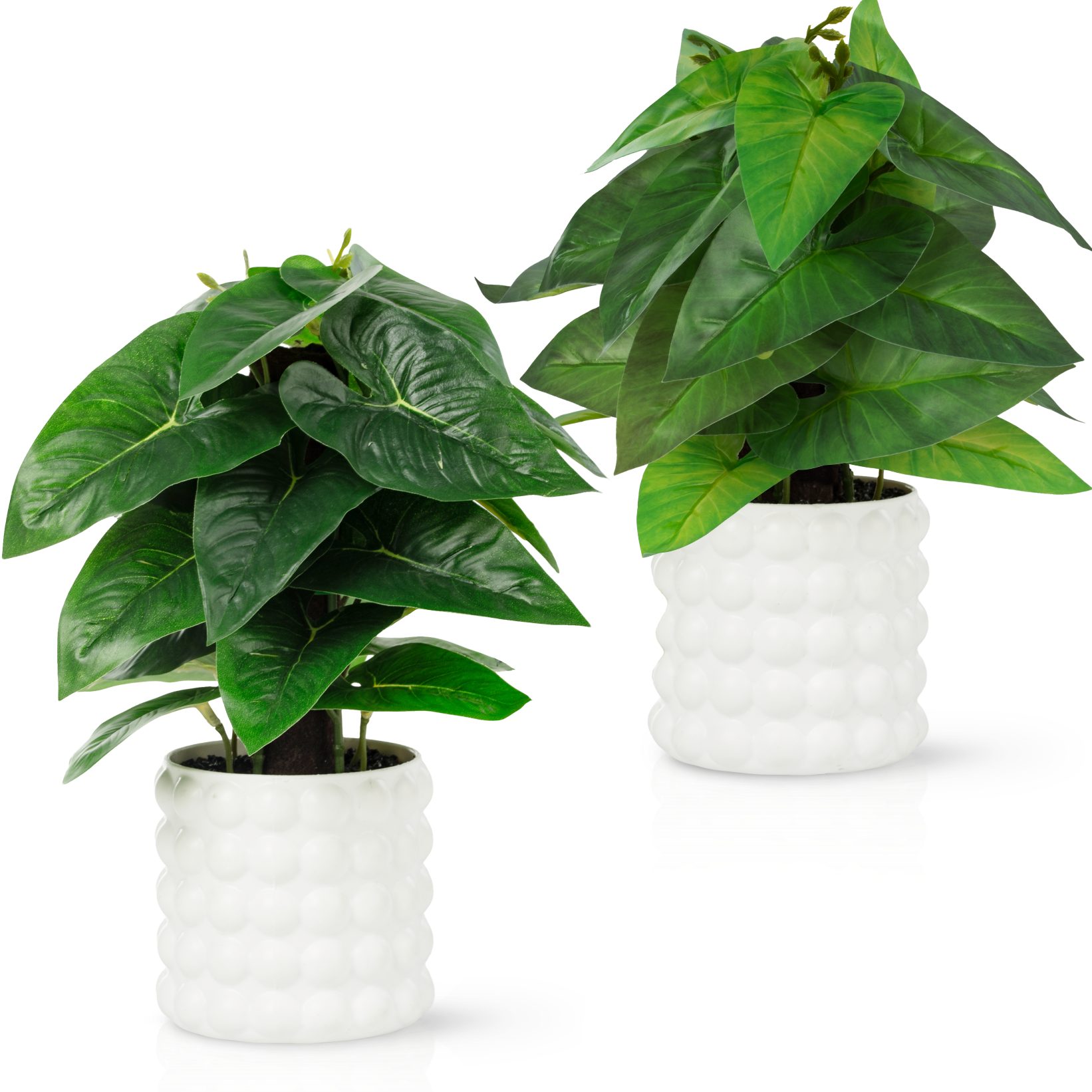 Kunstpflanze Künstliche Hängepflanzen im bruchfesten Topf, Hängepflanze künstlich Efeu, Monstera, Philodendron, Calathea, Pfeilblatt, Mosaik- & Zebrapflanze, PASCH, Bruchfester weißer Kunststofftopf