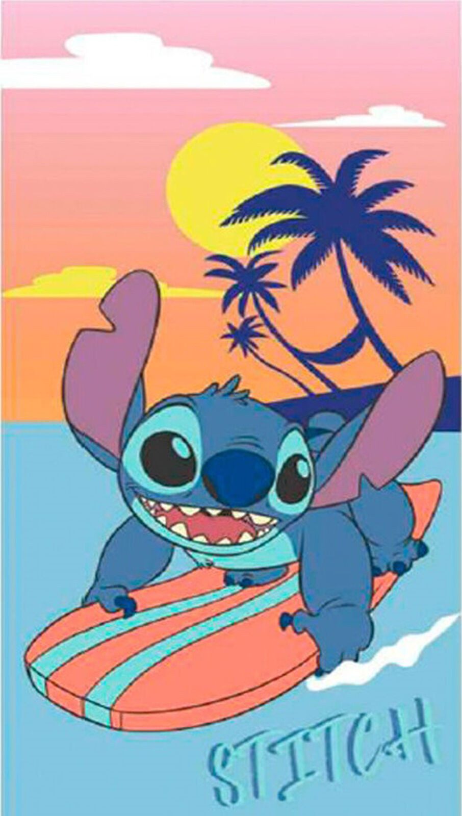 Strandtuch Disney - Stitch Surfen - günstig online kaufen