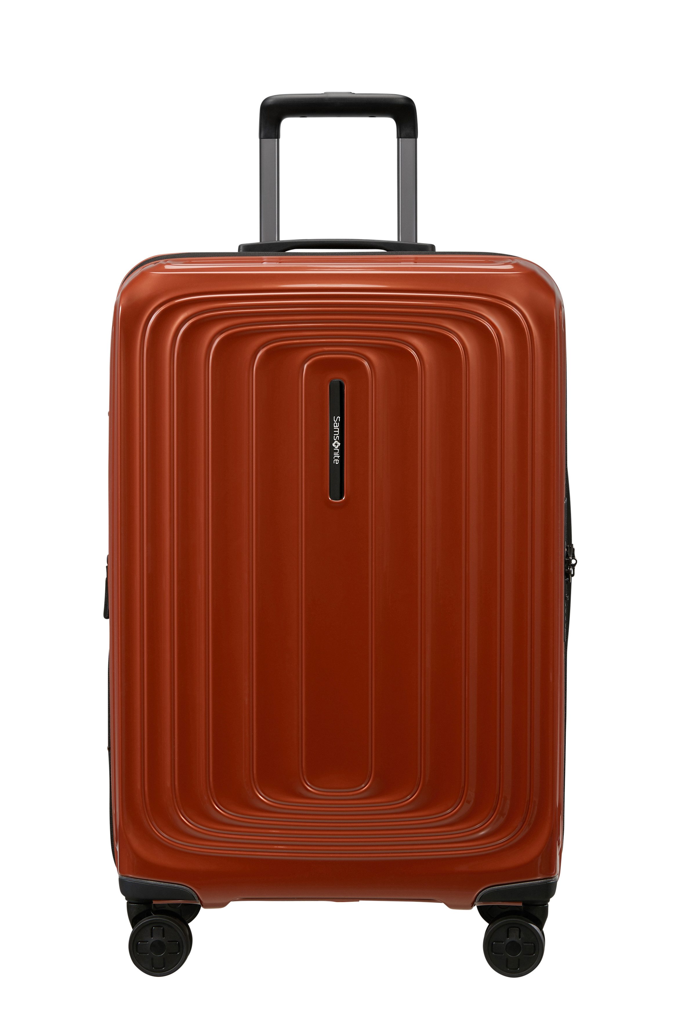 Samsonite Hartschalen-Trolley 2WANDER, 4 Rollen, aus robustem Polycarbonat, mit Adressetikett und Dehnfalte