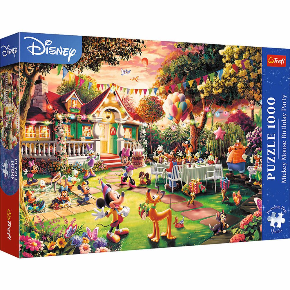 Trefl Puzzle Micky Maus Geburtstag, 1000 Teile, 1000 Puzzleteile von Trefl