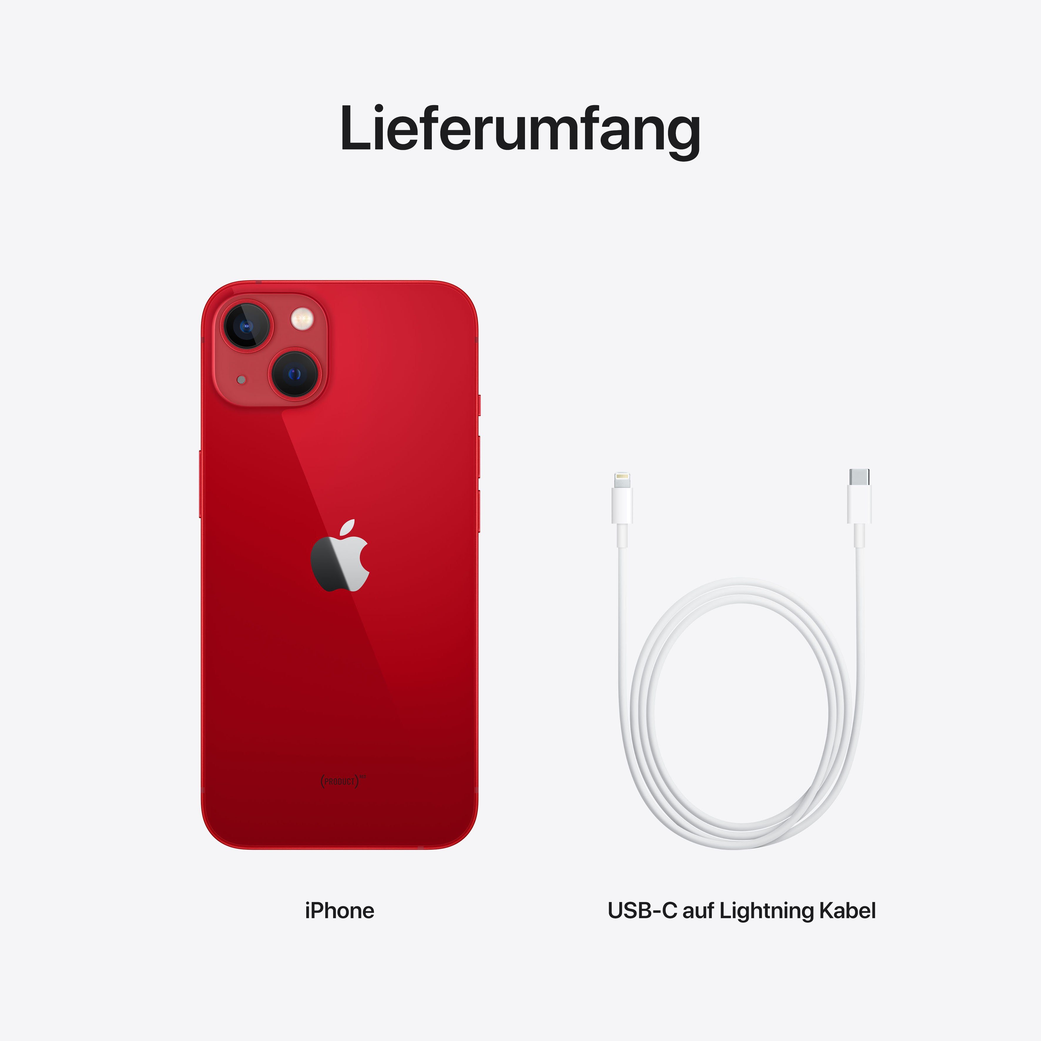 Kamera) Zoll, Speicherplatz, Apple iPhone (15,4 cm/6,1 Smartphone GB 12 256 13 MP Red