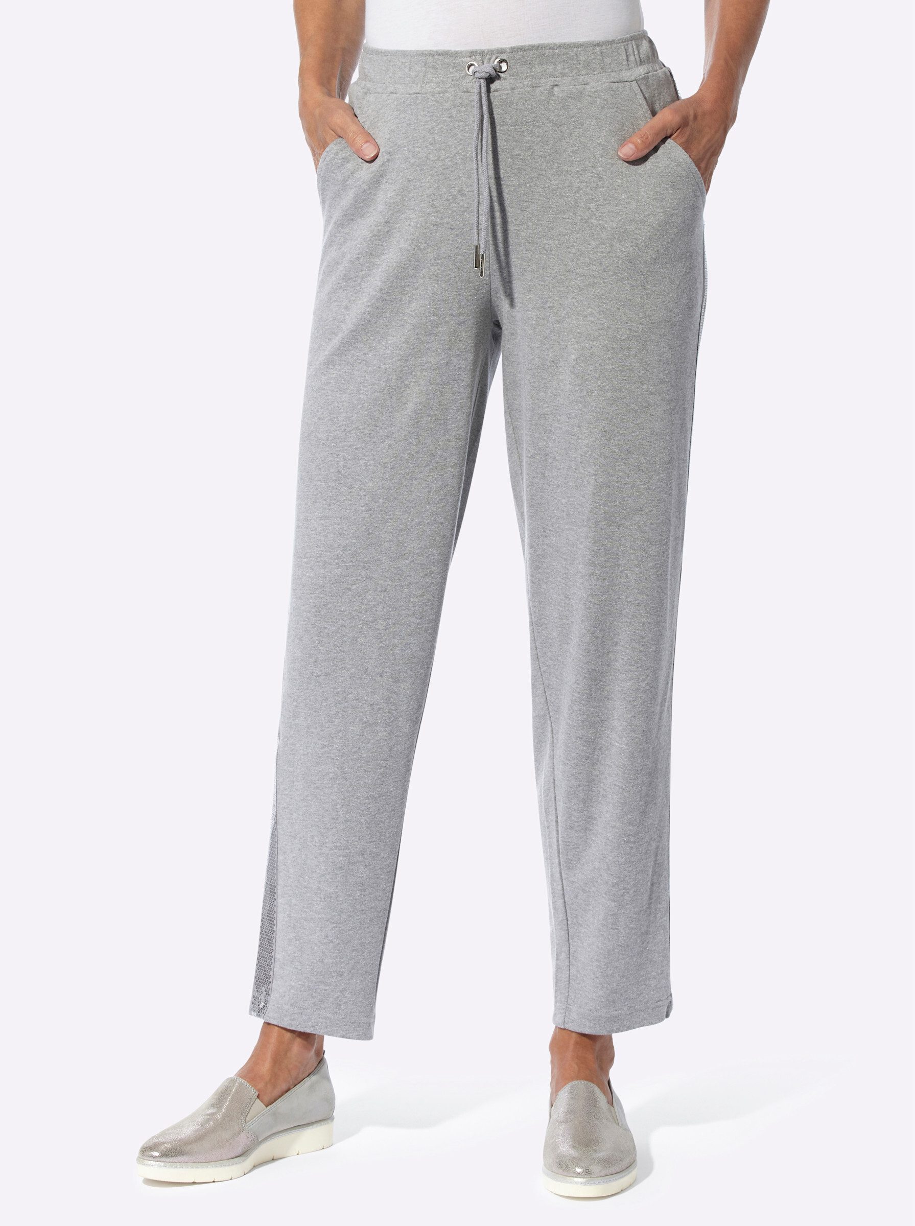 Sieh an! Jerseyhose Sweathose Innenbeinlänge ca. günstig online kaufen