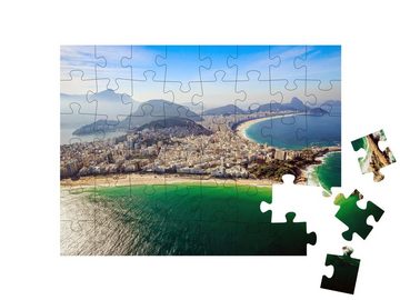 puzzleYOU Puzzle Copacabana Beach und Ipanema Beach, 48 Puzzleteile, puzzleYOU-Kollektionen Brasilien, Rio de Janeiro, Städte Weltweit