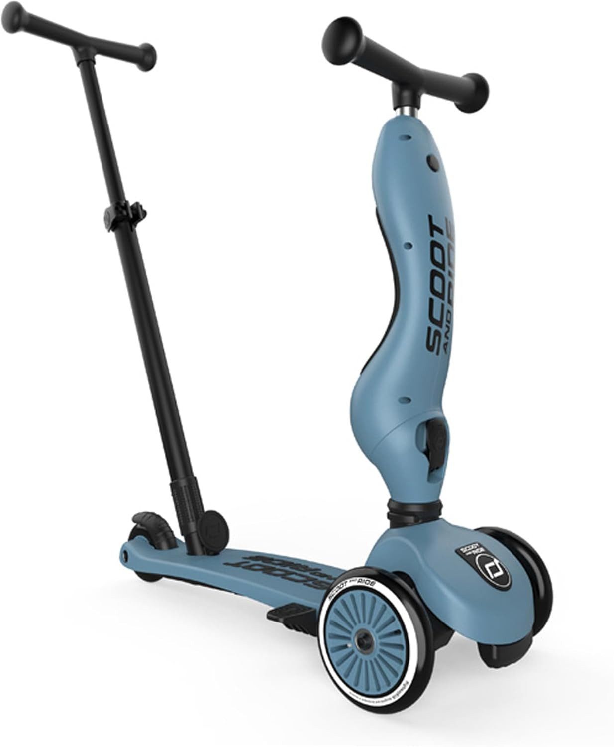 Scoot and Ride Dreiradscooter Highwaykick 1 Push and Go Kinderroller mit Sitz 2in1 Laufrad