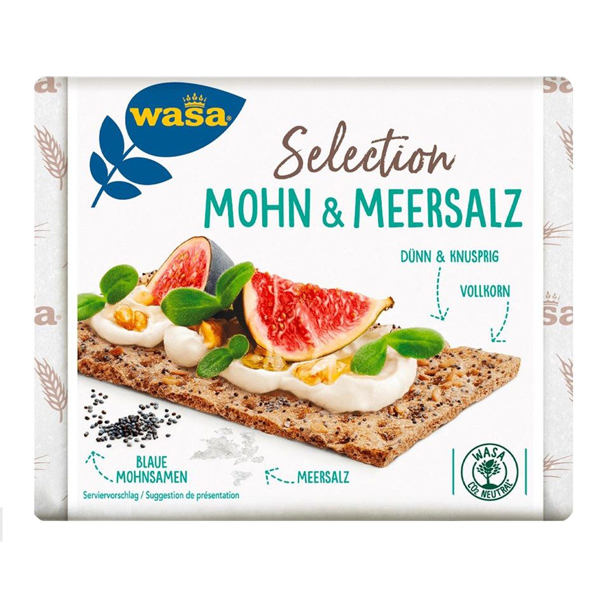 Wasa Brot, Wasa Mohn & Meersalz 245g