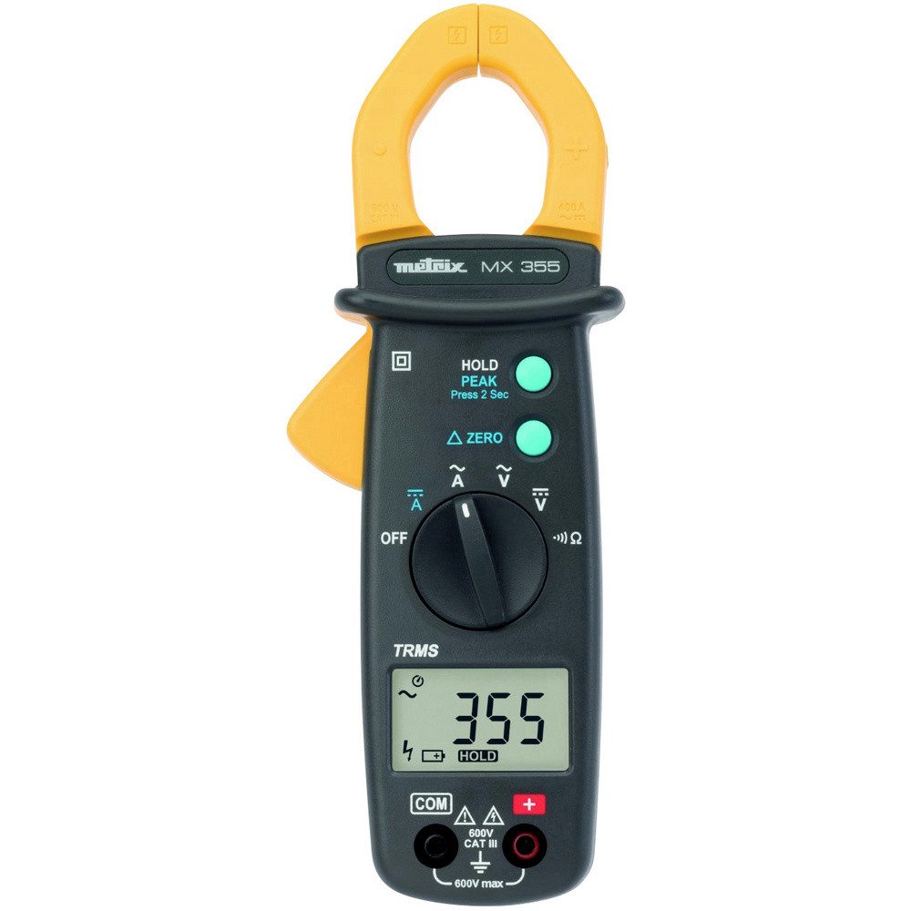 METRIX Spannungsprüfer Metrix MX 355 Stromzange digital CAT III 600 V Anzeige (Counts): 600, (MX 355)