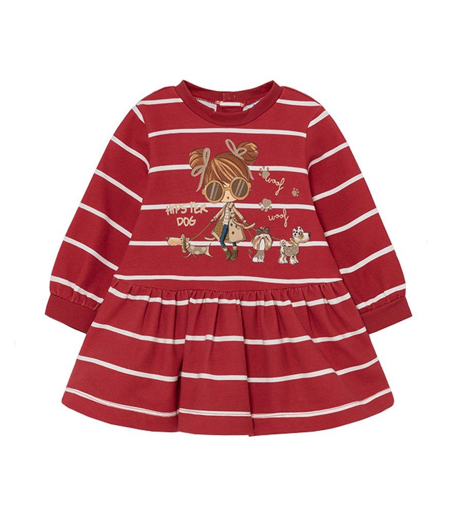 Mayoral A-Linien-Kleid Sweatkleid rot
