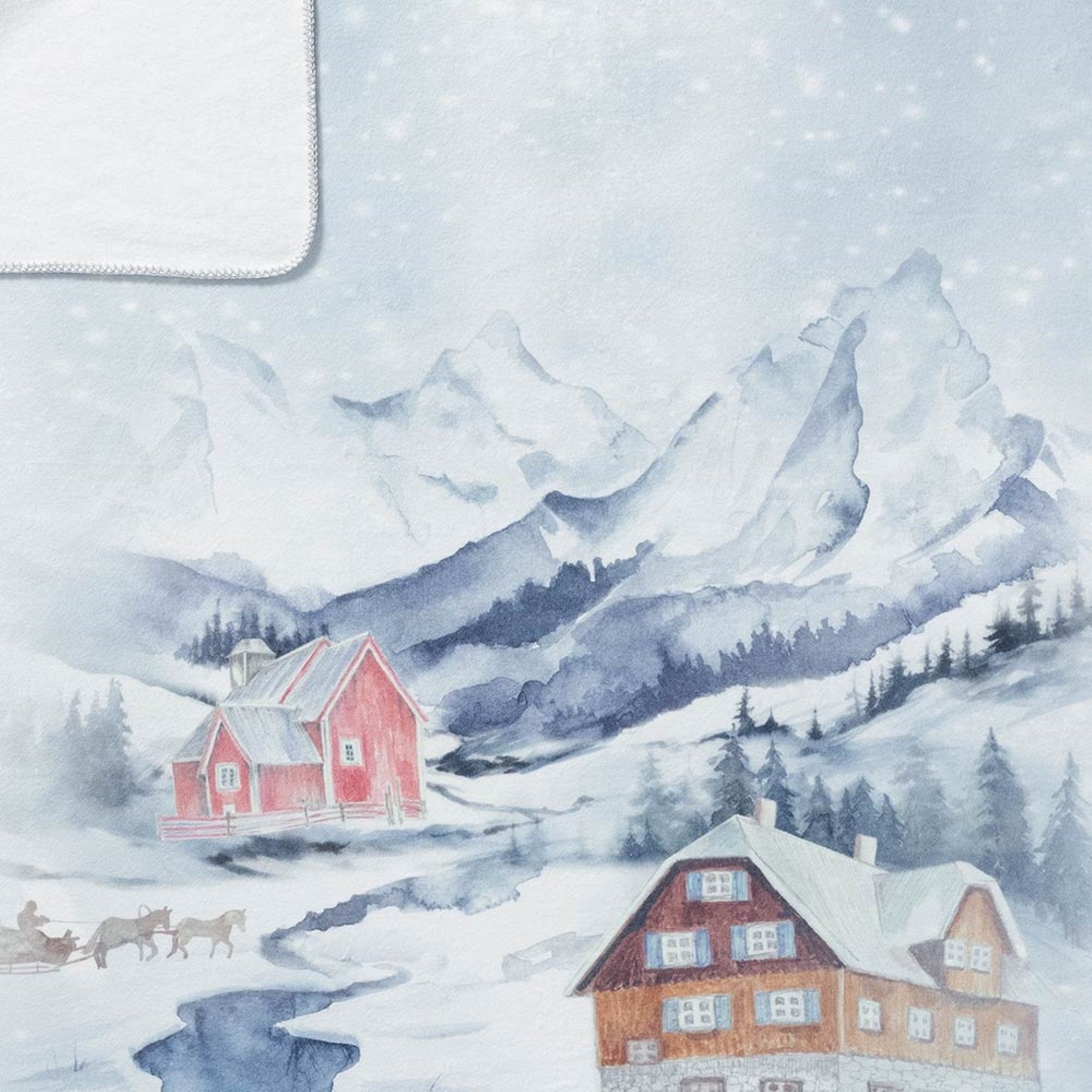 Wohndecke Estella Flanelldecke Kuscheldecke Mountain lake günstig online kaufen