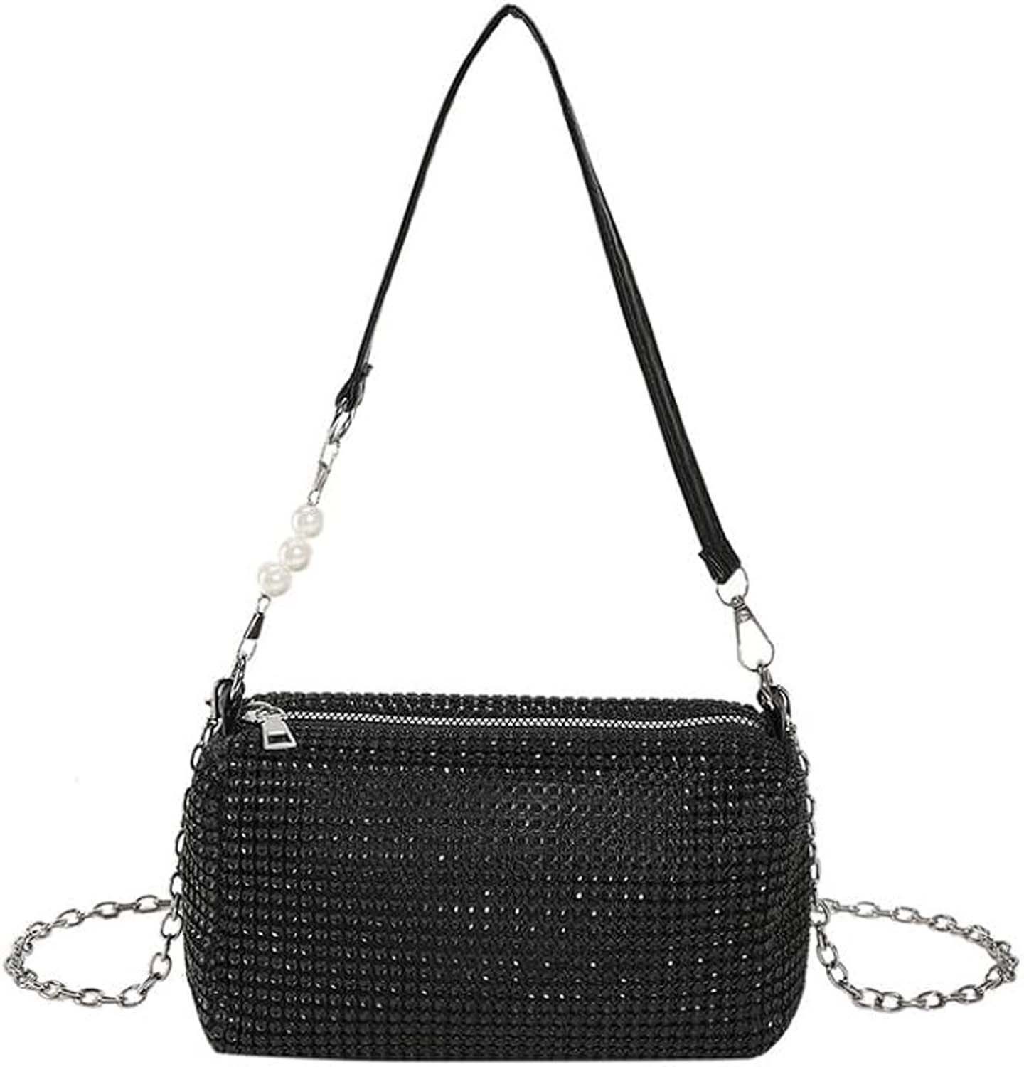 nsihing Clutch Elegante Abendtasche Damen Mit Glitzerndem Design