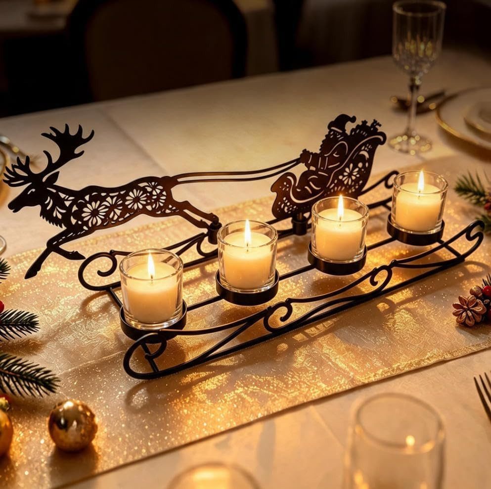 FELIXLEO Adventskranz 2 Weihnachtsdeko Tisch, Adventskranz Modern, Adventskranz