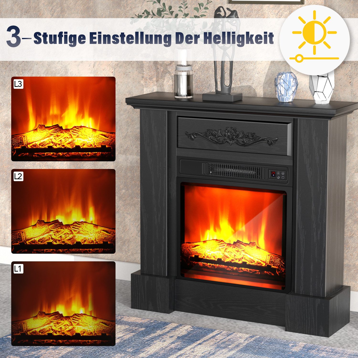 kehot Elektrokamin Elektrischer Kamin Standkamin mit günstig online kaufen