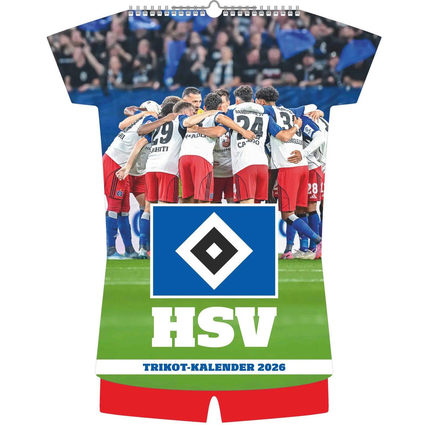 NEUMANN Wandkalender Hamburger SV 2026 - Trikotkalender - Fußball-Kalender -...