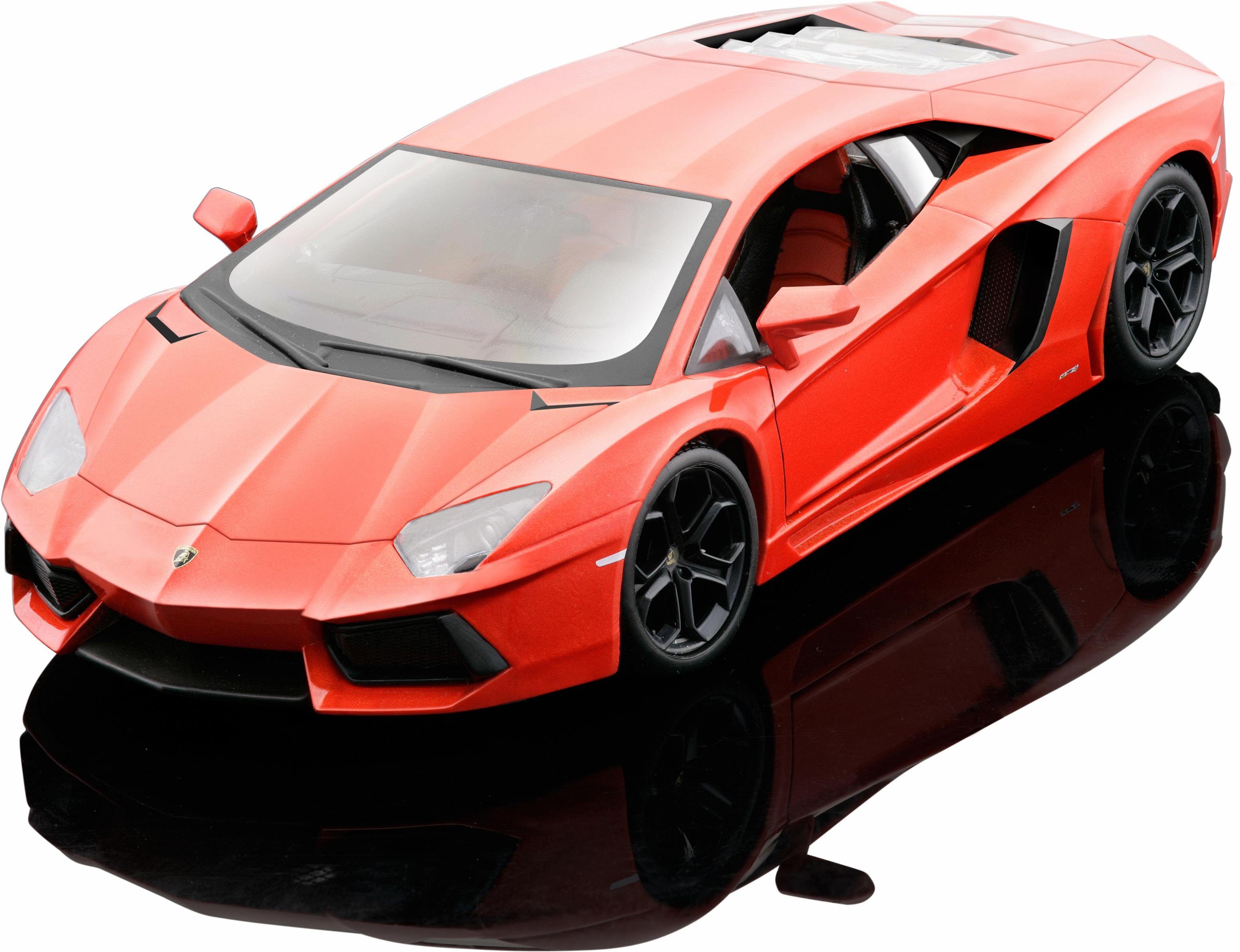 Maisto® Sammlerauto Lamborghini Aventador LP700-4 11, 1:24, orange, Maßstab 1:24, aus Metallspritzguss