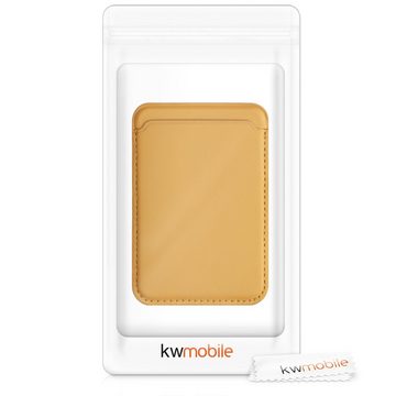 kwmobile Kartenhalter für Apple iPhone 15 / 14 / 13 / 12 Serie Halterung, (1-tlg., Kartenfach Halter magnetisch - Handy Kartenetui)