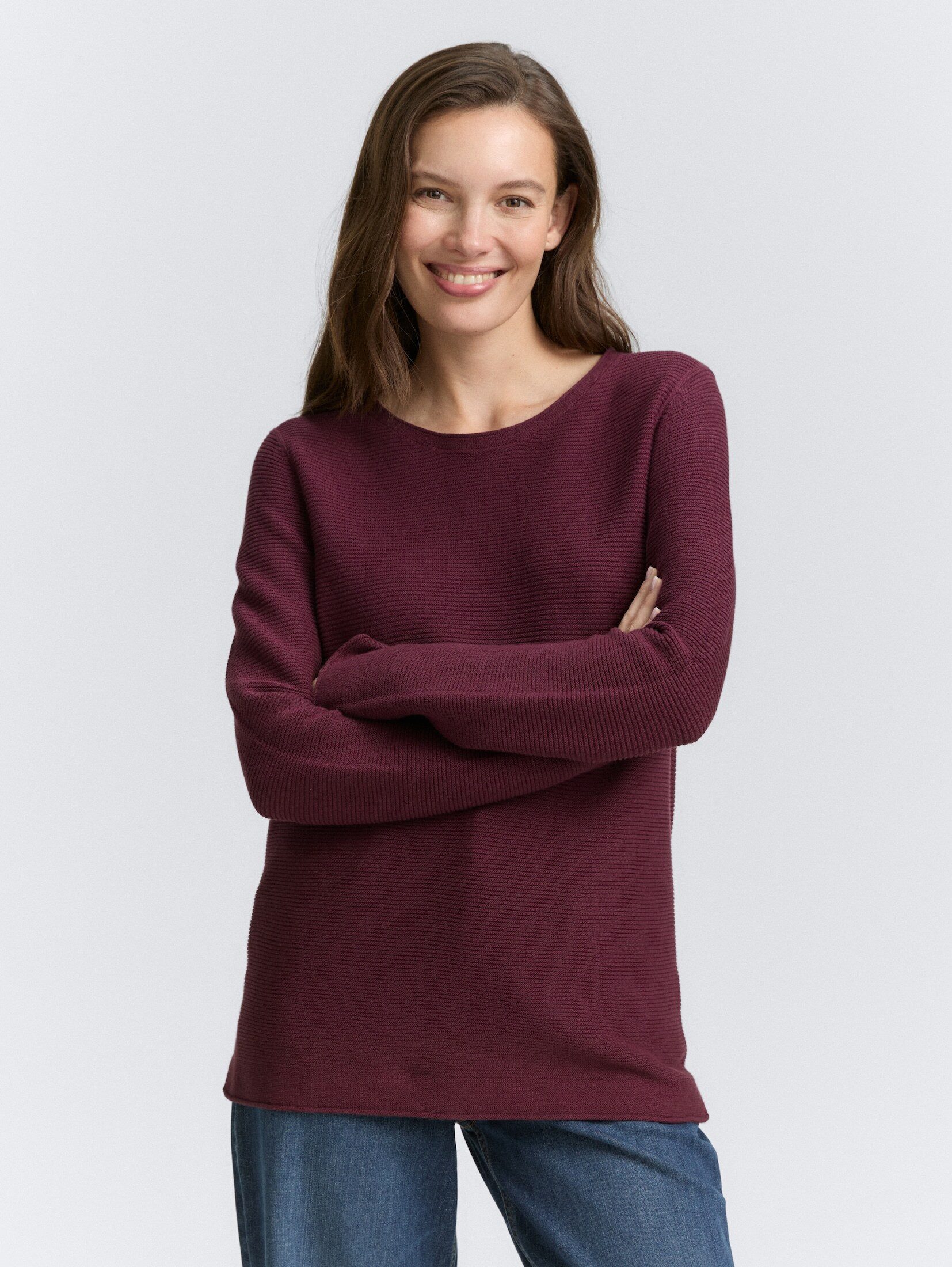 TOM TAILOR Strickpullover Strickpullover aus Bio-Baumwolle günstig online kaufen
