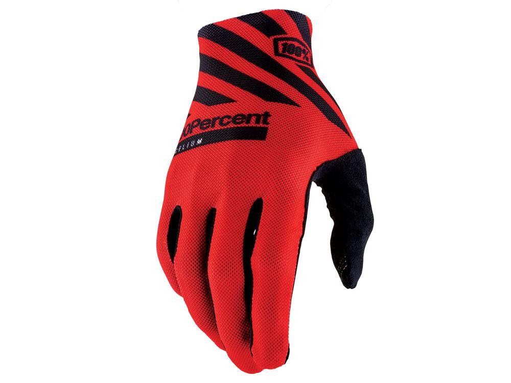 Fahrradhandschuhe 100% Celium Gloves XL Racer Red - ultraleichte MTB-Handschuhe mit maxi