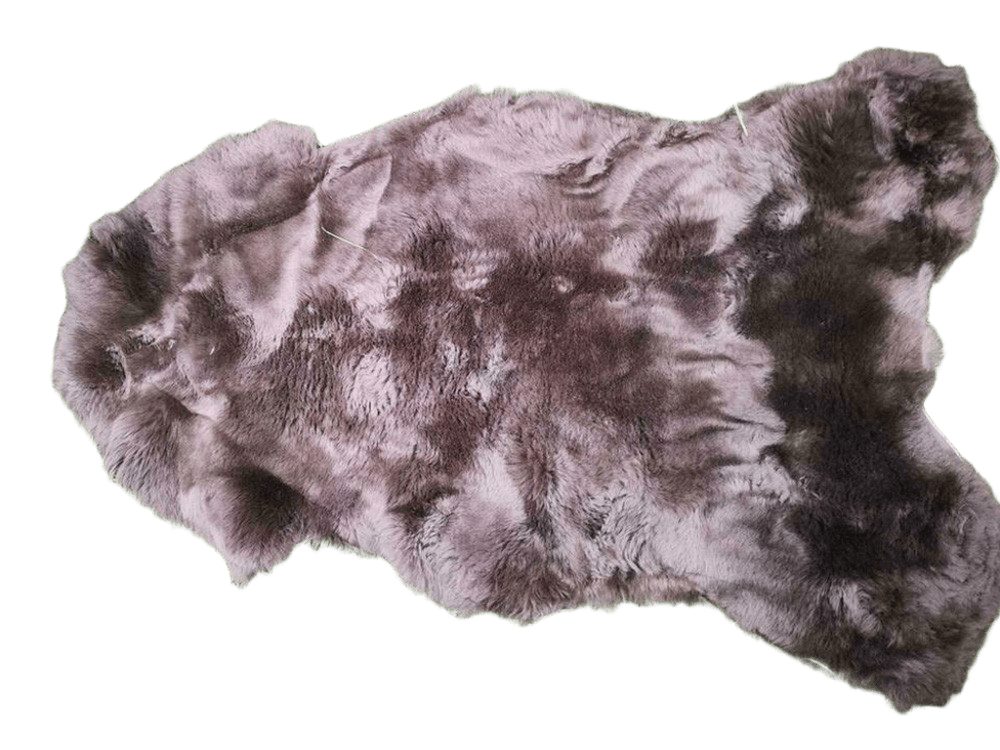Provellus Fellteppich Deutsches Merino Lammfell Schaffell Dunkel Taupe Geschoren 4cm, 100-110 cm x 50-60 cm