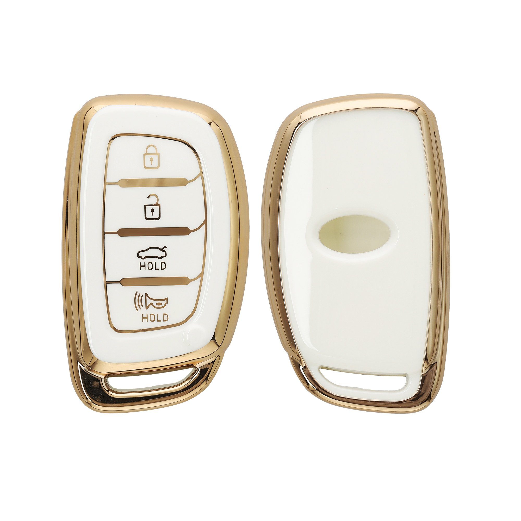 kwmobile Schlüsseltasche Autoschlüssel Hülle für Hyundai (1-tlg), Schlüsselhülle Silikon Cover