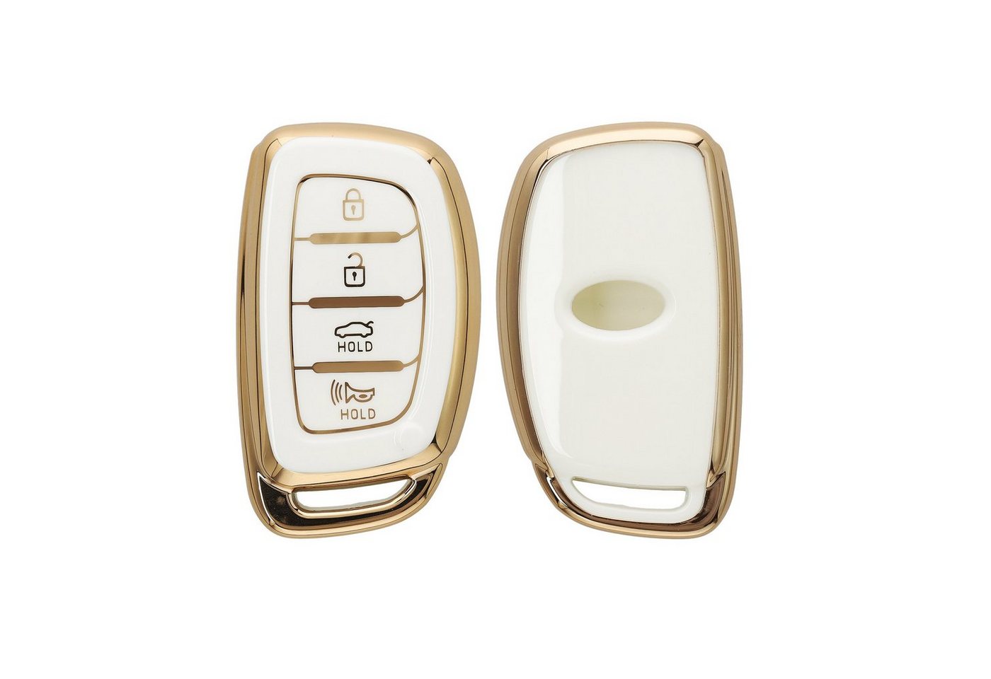 kwmobile Schlüsseltasche Autoschlüssel Hülle für Hyundai (1-tlg), Schlüsselhülle Silikon Cover