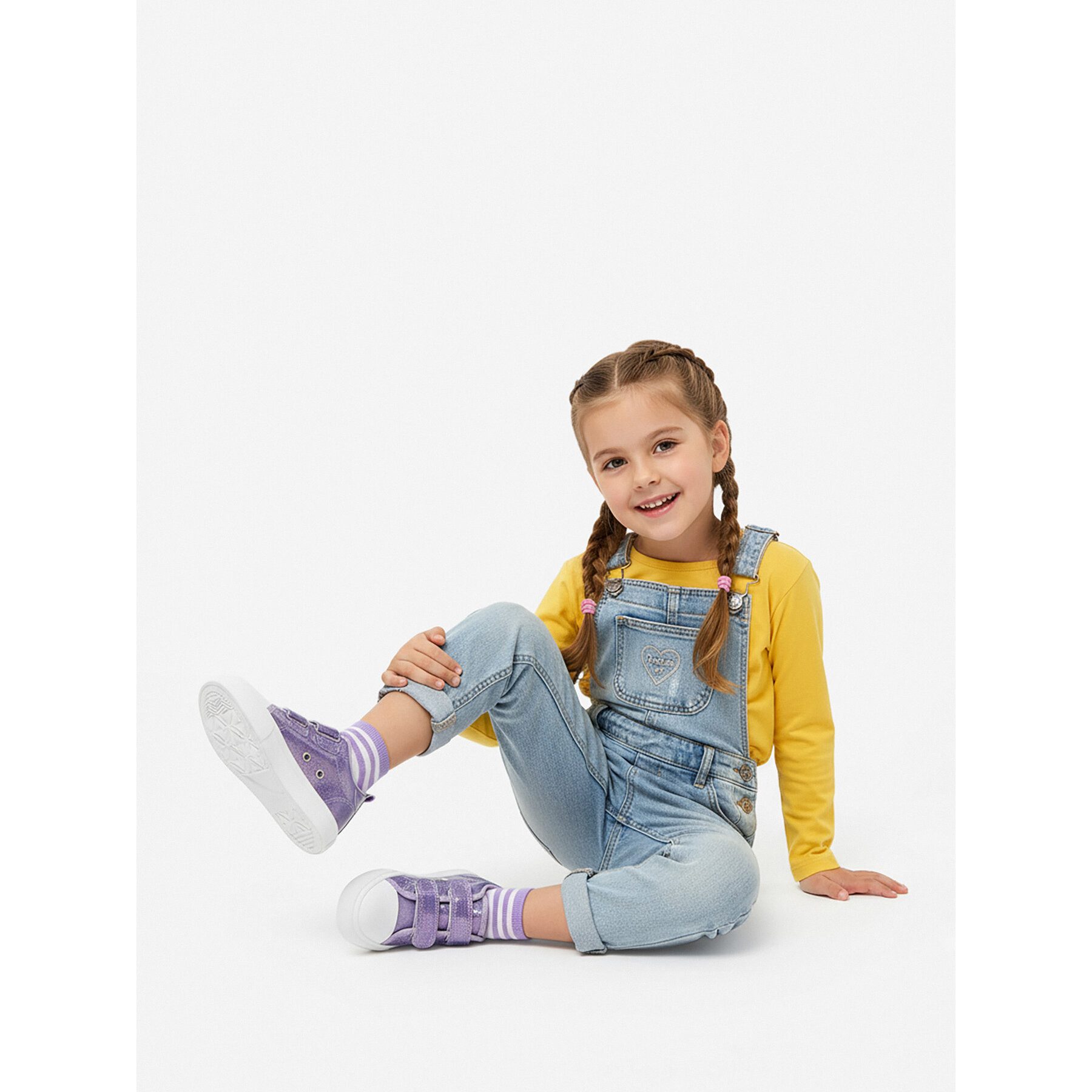 DeeZee Deezee Mädchen Turnschuhe BIC-AW25-DZ27 Lila Walkingschuh