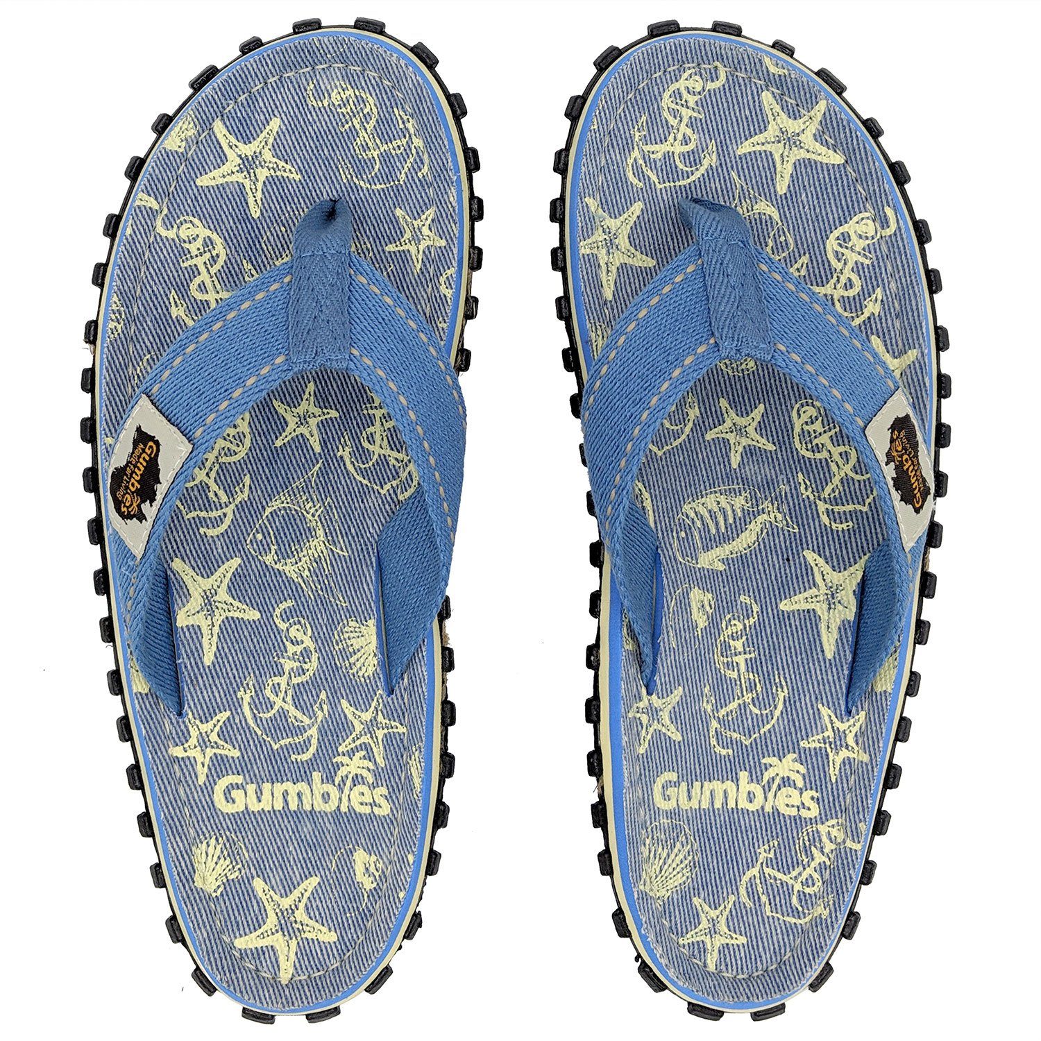 Original in Seashells T-Strap-Zehentrenner