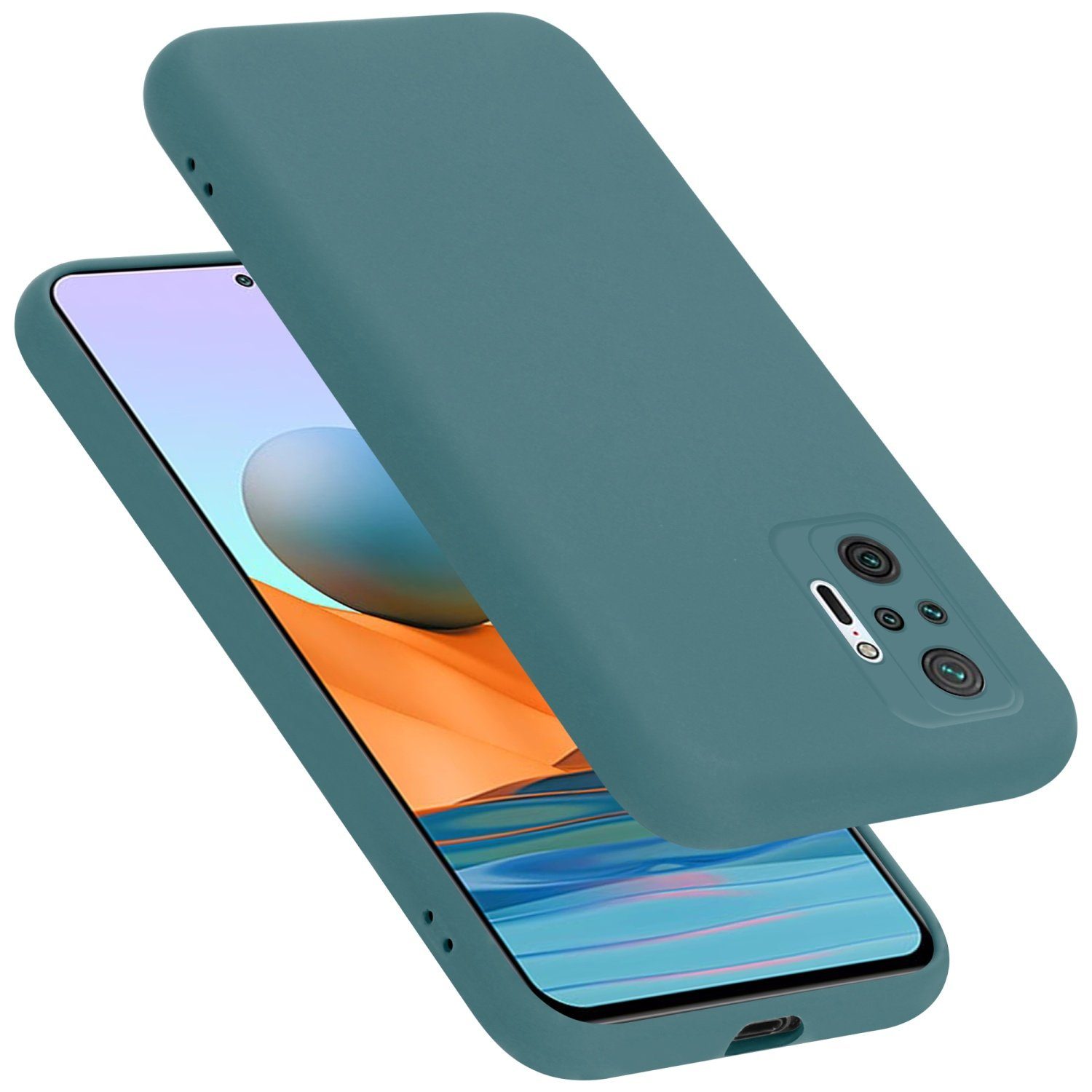 Cadorabo Handyhülle für Xiaomi RedMi NOTE 10 PRO Hülle Xiaomi RedMi NOTE 10 PRO, Flexible Hülle TPU Silikon Schutzhülle Back Cover Case