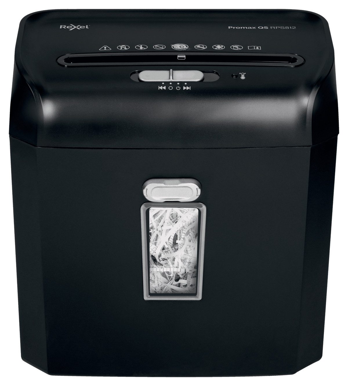 REXEL Reißwolf ProMax RPS812, Streifenzerkleinerung, 22 cm, 6 mm, 12 l, 88 Blätter, 6