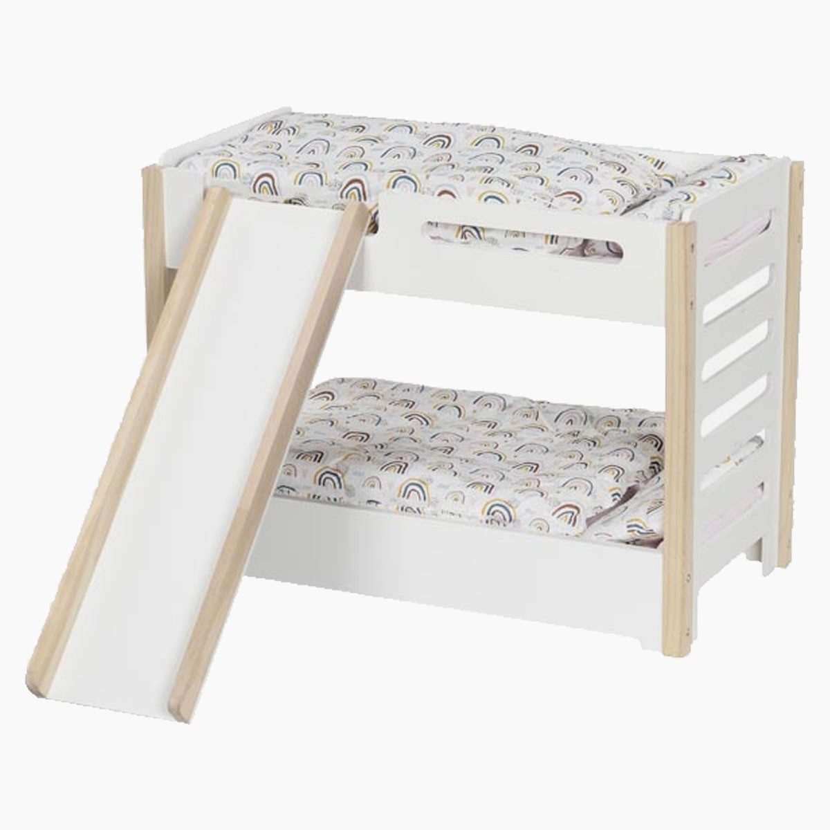 goki Puppenbett Puppen-Etagenbett mit Rutsche (packung, 2tlg., Unmontiert), Spielspaß auf zwei Etagen