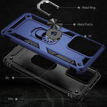 CoolGadget Handyhülle Armor Shield Case für Xiaomi Redmi Note 12 Pro 5G 6,67 Zoll, Outdoor Cover Magnet Ringhalterung Handy Hülle für Redmi Note 12 Pro