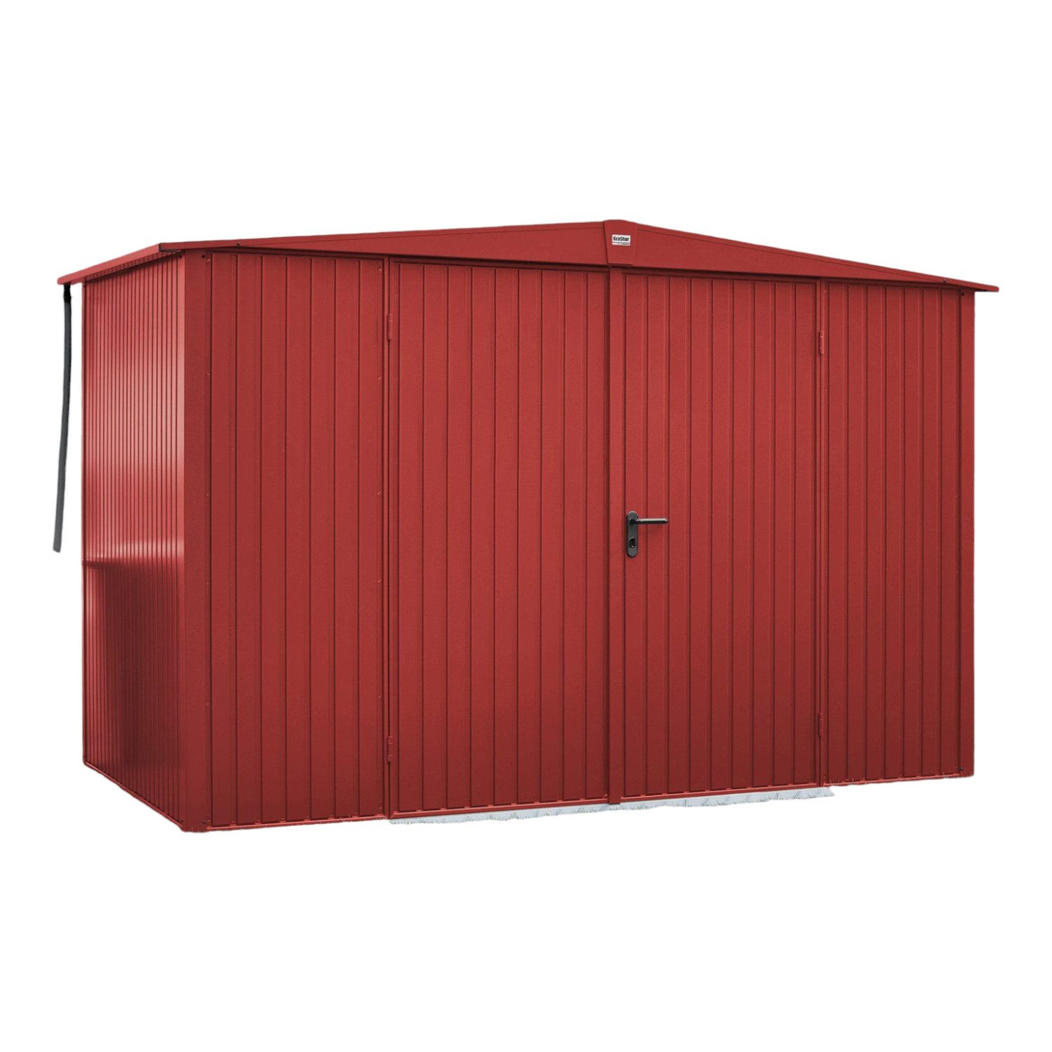 Hörmann Ecostar Gerätehaus Trend mit Satteldach (324 x 248 cm), Metall, ohne scharfe Kanten