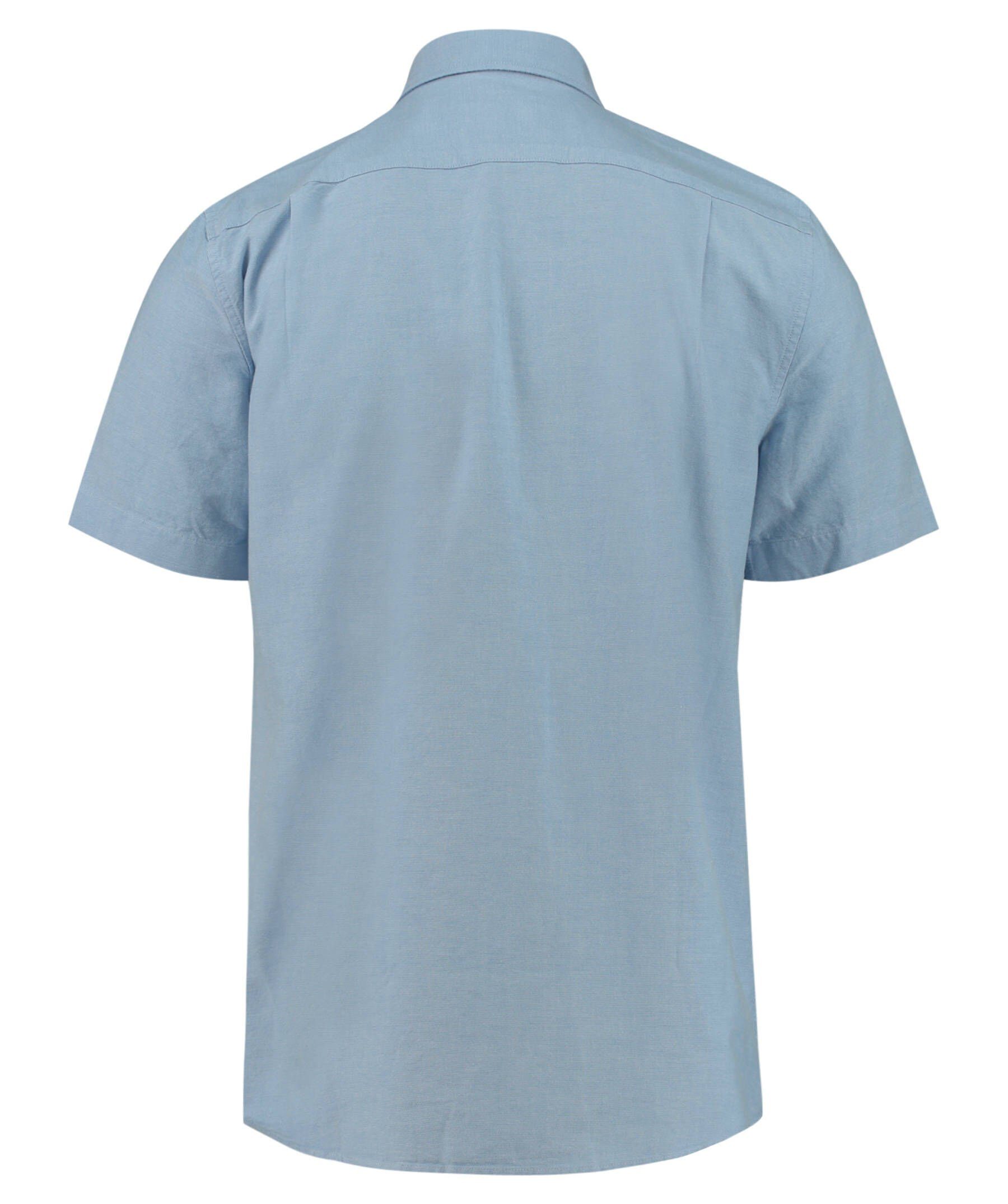 Herren Langarmhemd (1-tlg) Fit Regular (51) Hemd blau Lacoste Kurzarm