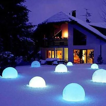 Licht-Trend Gartenleuchte Akku LED-Lichtkugel Ball 35cm mit App-Steuerung Weiß