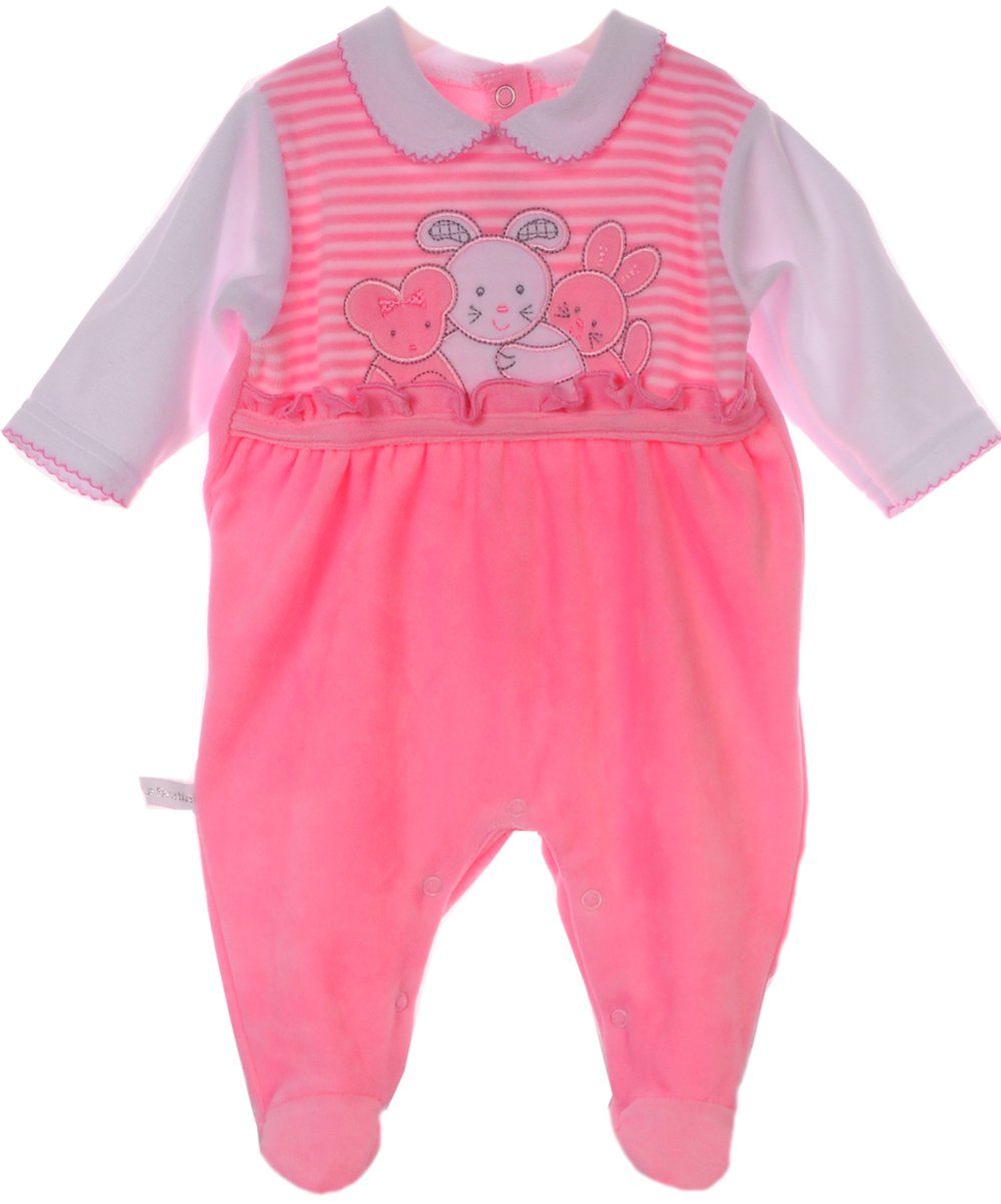 La Bortini Strampler Strampler Baby Overall für Neugeborene 44 50 56 62 68 Schlafoverall