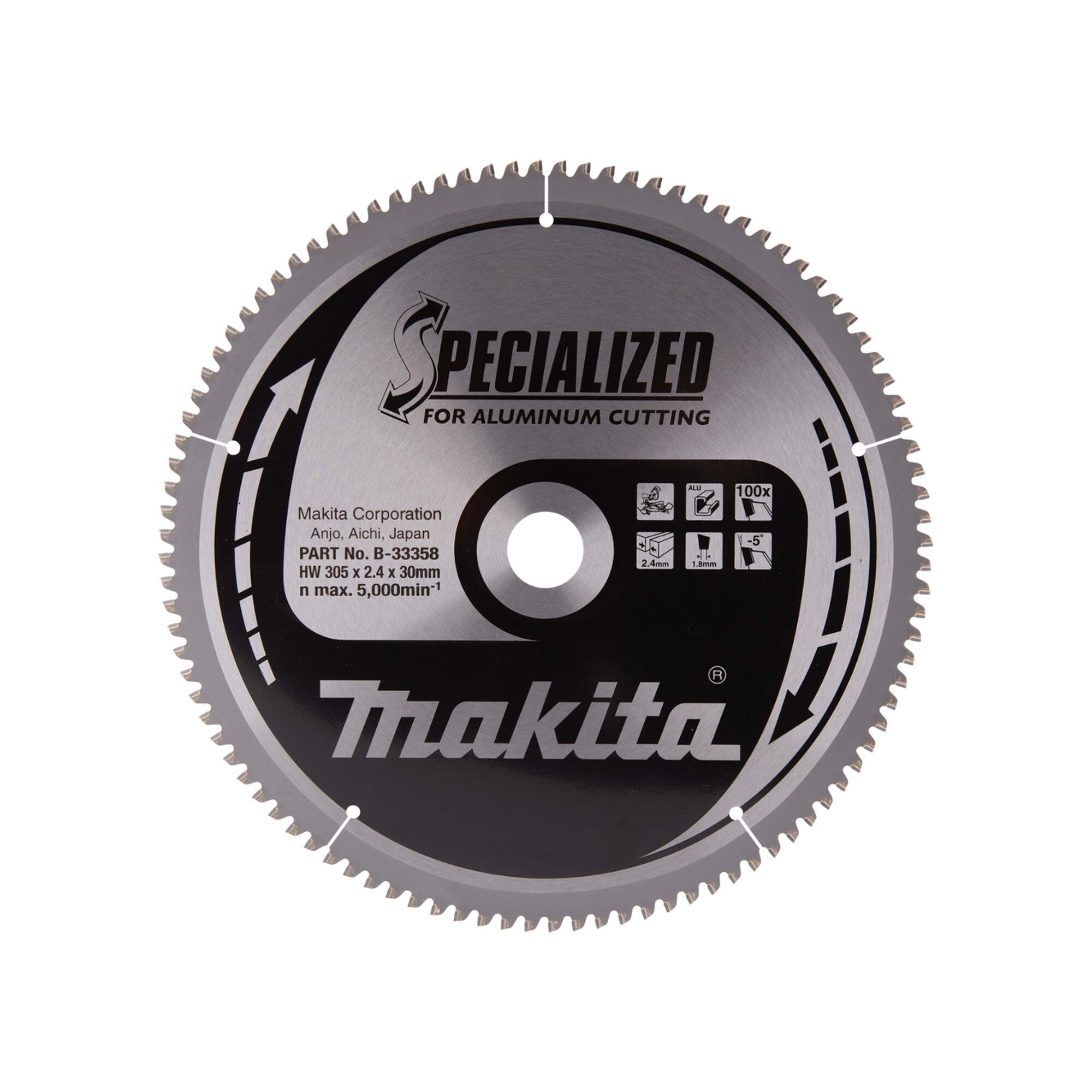 Kreissägeblatt Makita SPECIALIZED Sägeb.305x30x100Z (B-33358)
