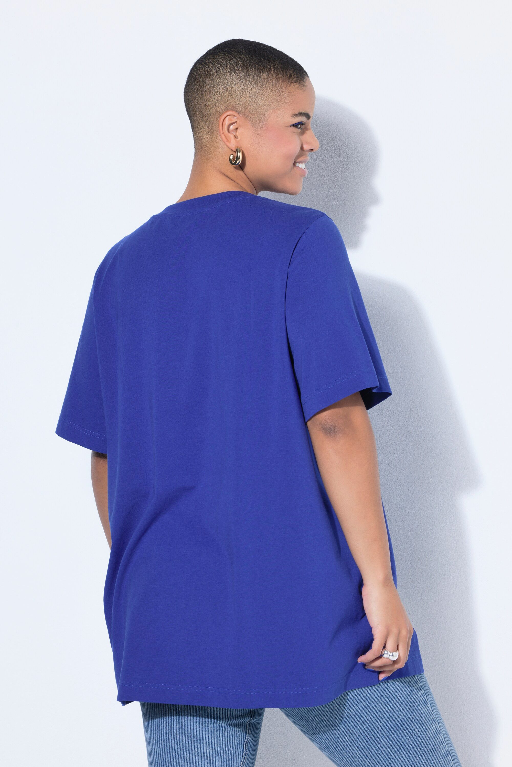 Studio Untold Longshirt Longshirt langer Classic Shape Halbarm