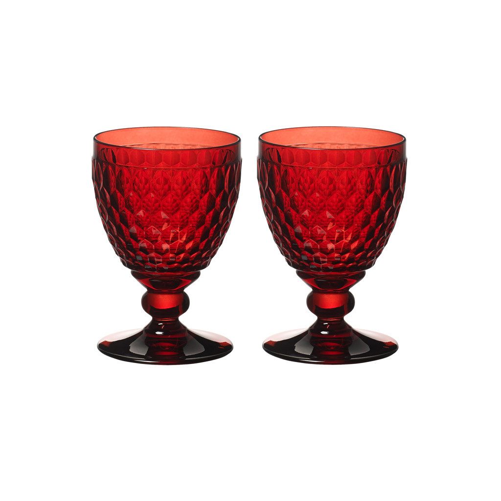 Villeroy & Boch Rotweinglas Boston Rotweinglas, 2-tlg., Glas, Kristallglas, spülmaschinenfest, Made in Germany