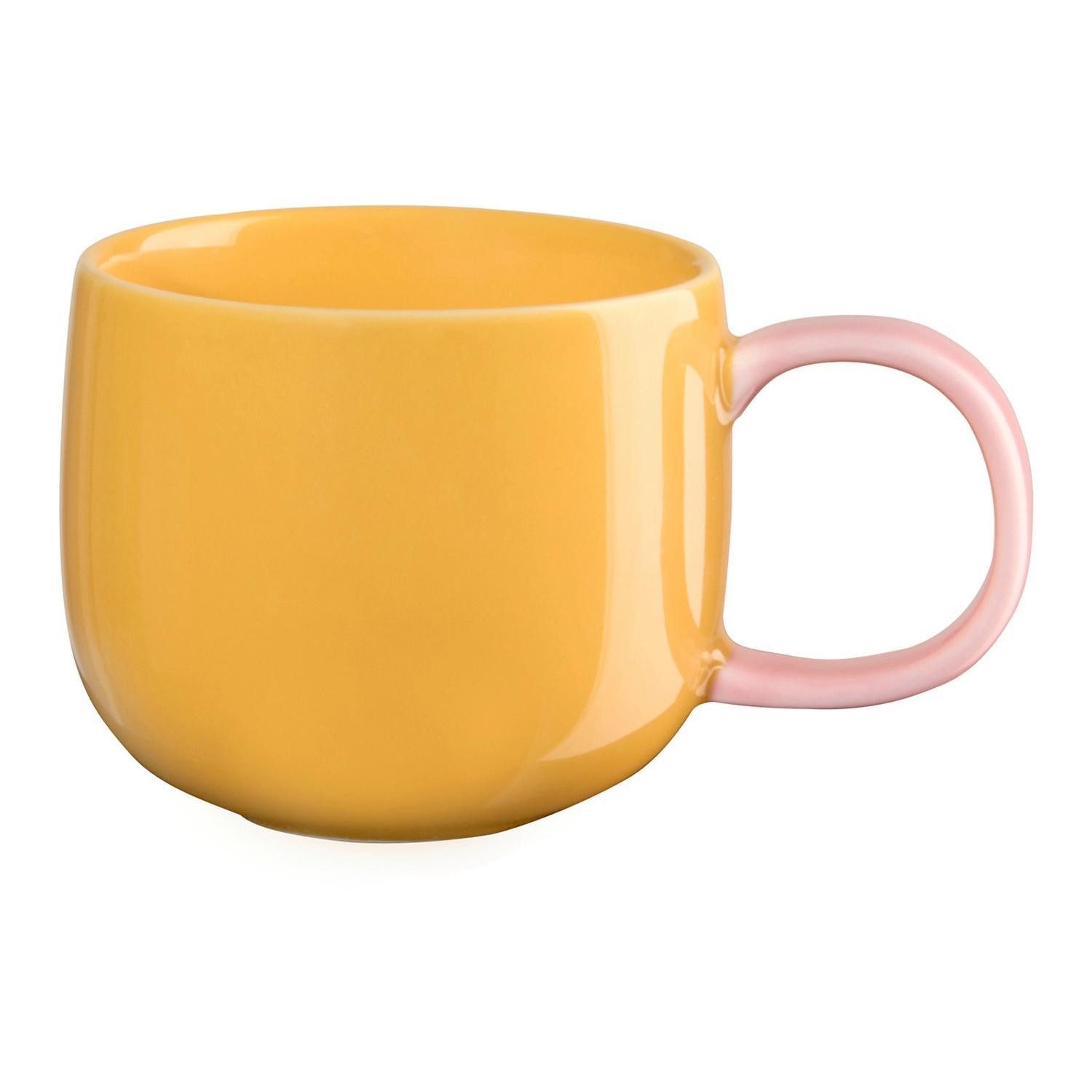 ASA SELECTION Espressotasse JOY, 90 ml, Orange, Rosa, 1-tlg., Porzellan, spülmaschinengeeignet