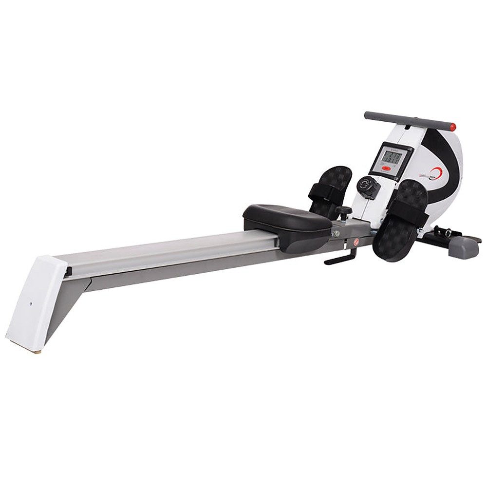 HMS Rudergerät Ruderergometer Fitnessrudergerät Ganzkörpertrainer (Spar-Set, 1-tlg., 195 x 59 x 49 cm klappbar), klappbar, 8 Widerstandsstufen, 8 kg Schwungmasse