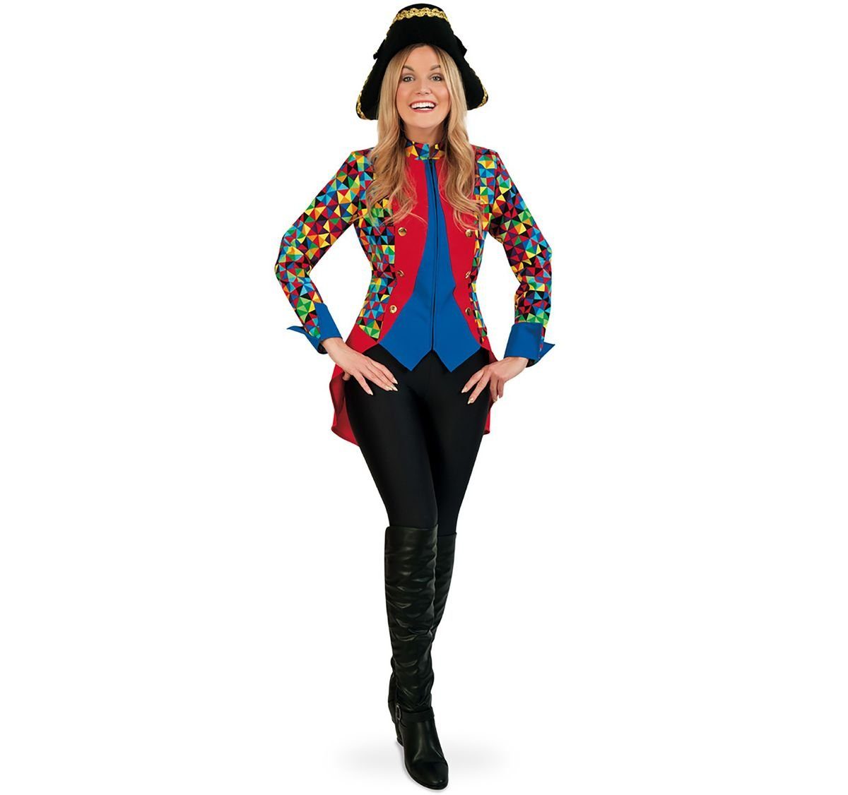 Fries Kostüm Bunte Uniform Jacke für Damen