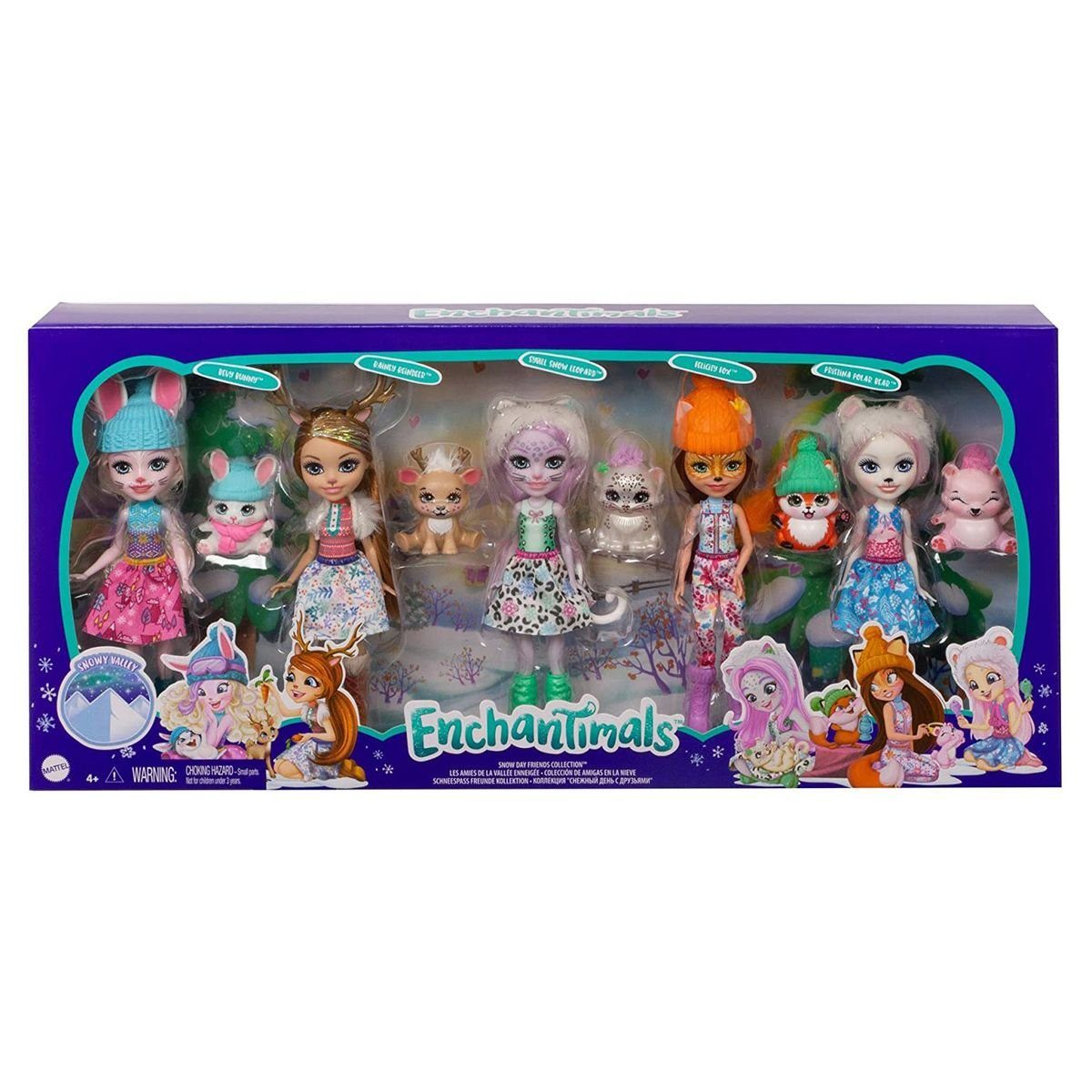 Mattel® Anziehpuppe »Mattel GXB20 - Enchantimals - Snow Valley - Puppen mit  Tierfreunde, 5er-Pack« online kaufen | OTTO