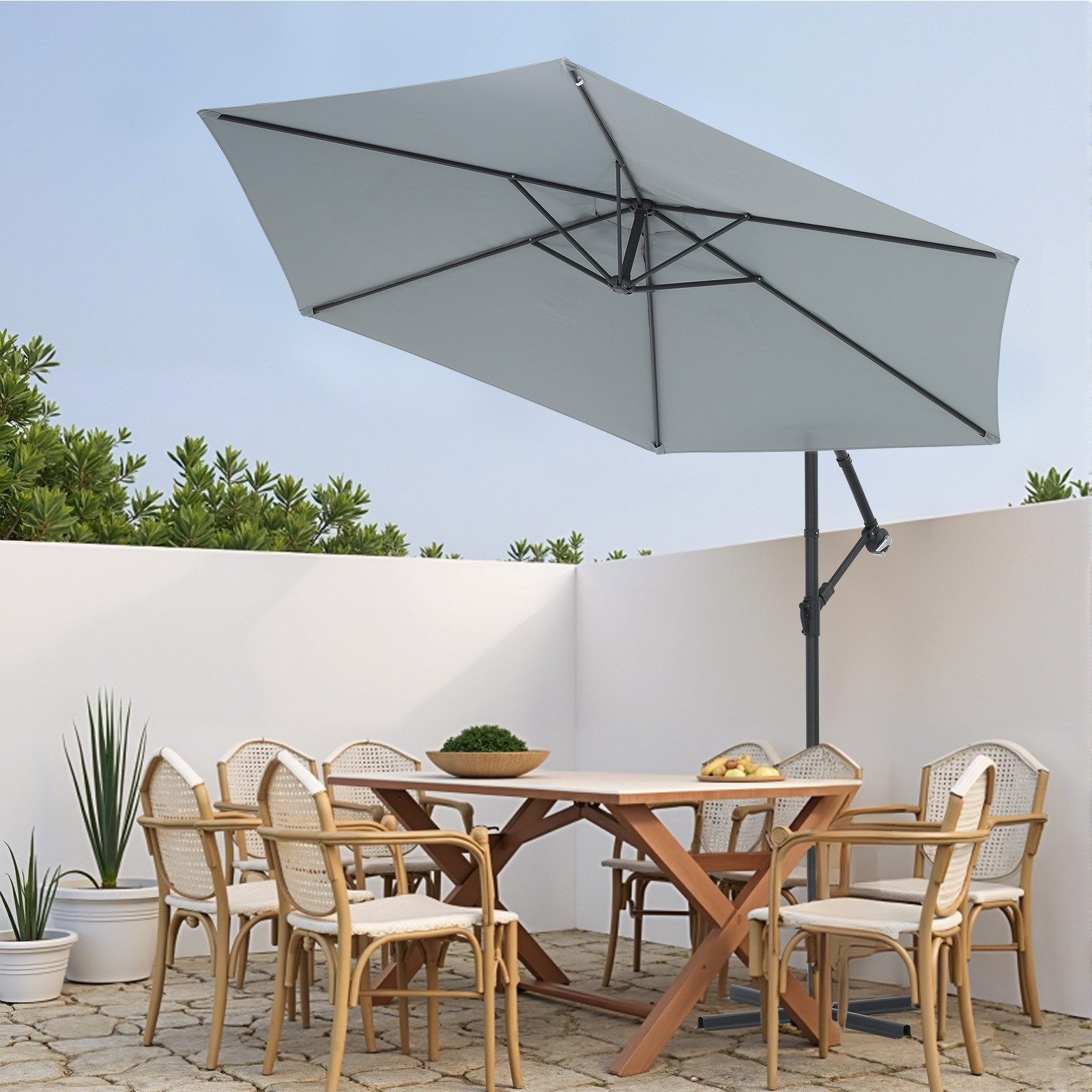 oyajia Sonnenschirm 3m Garten Sonnenschirm Sonnenschutz günstig online kaufen