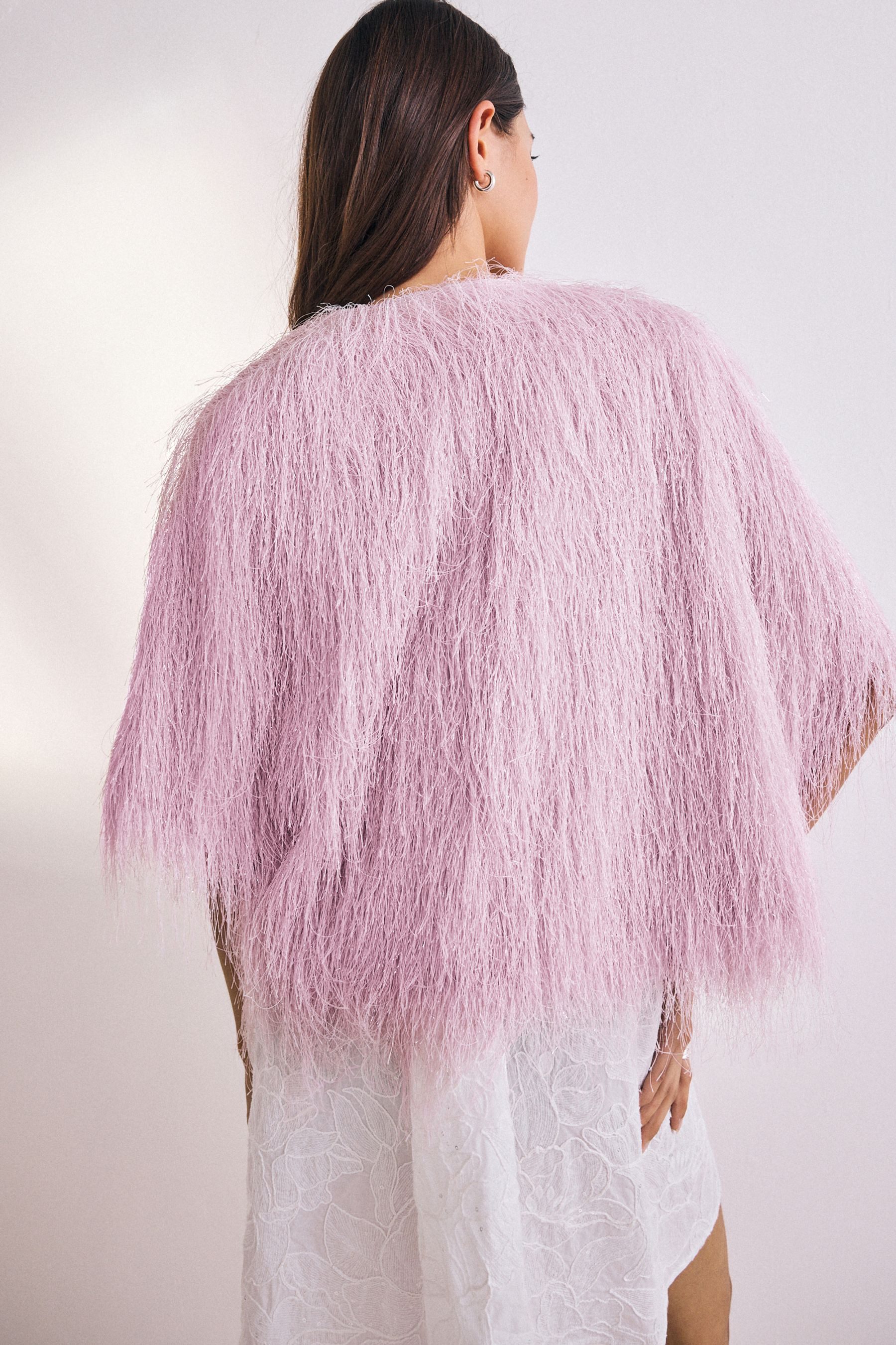 Next Bolero Verkürzter Cover-up in Federn-Optik (1-tlg) günstig online kaufen