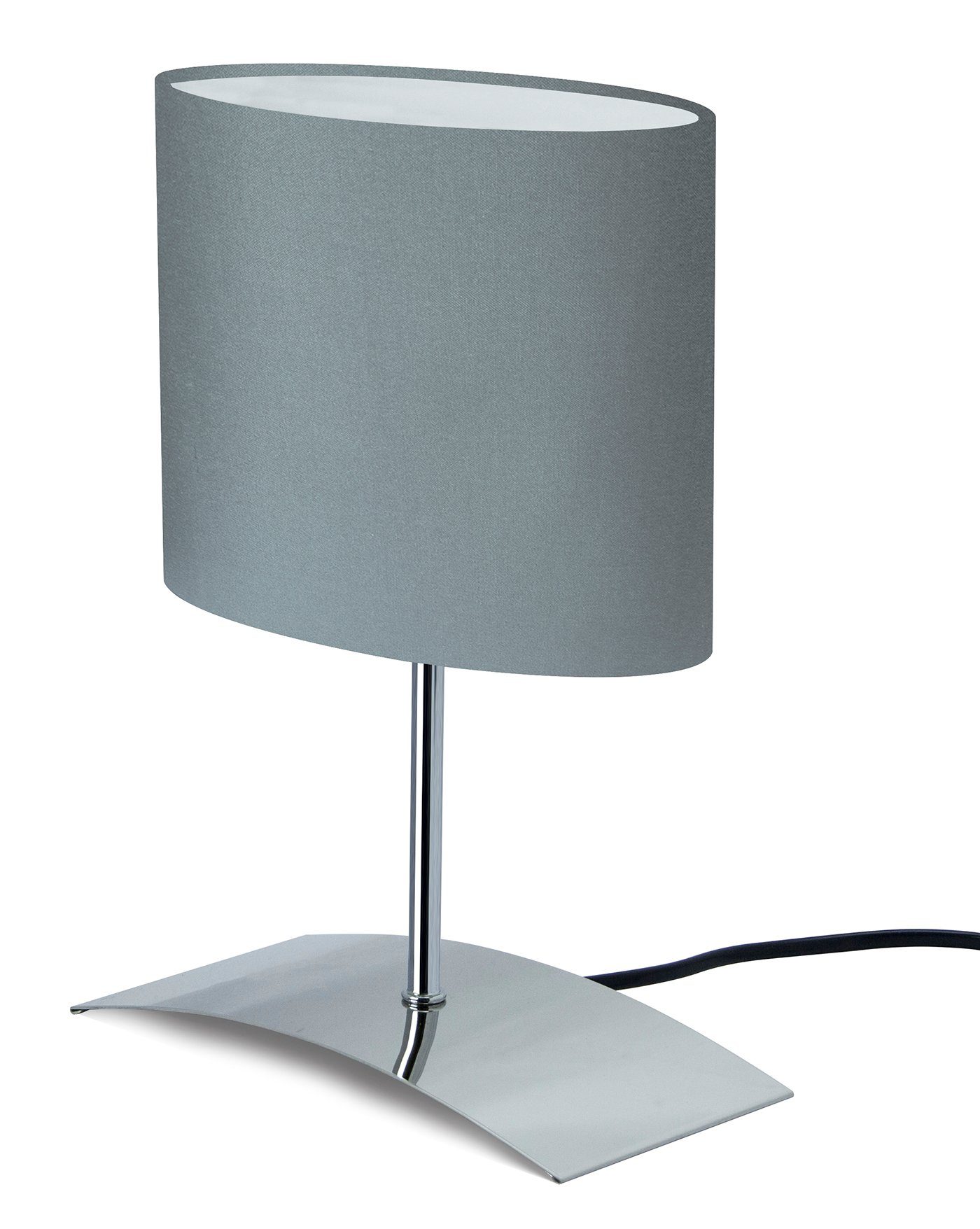 LED Tischleuchte Stoff Deko-Lampe Nachttisch-Leuchte Wohnzimmerlampen E14 weiß 