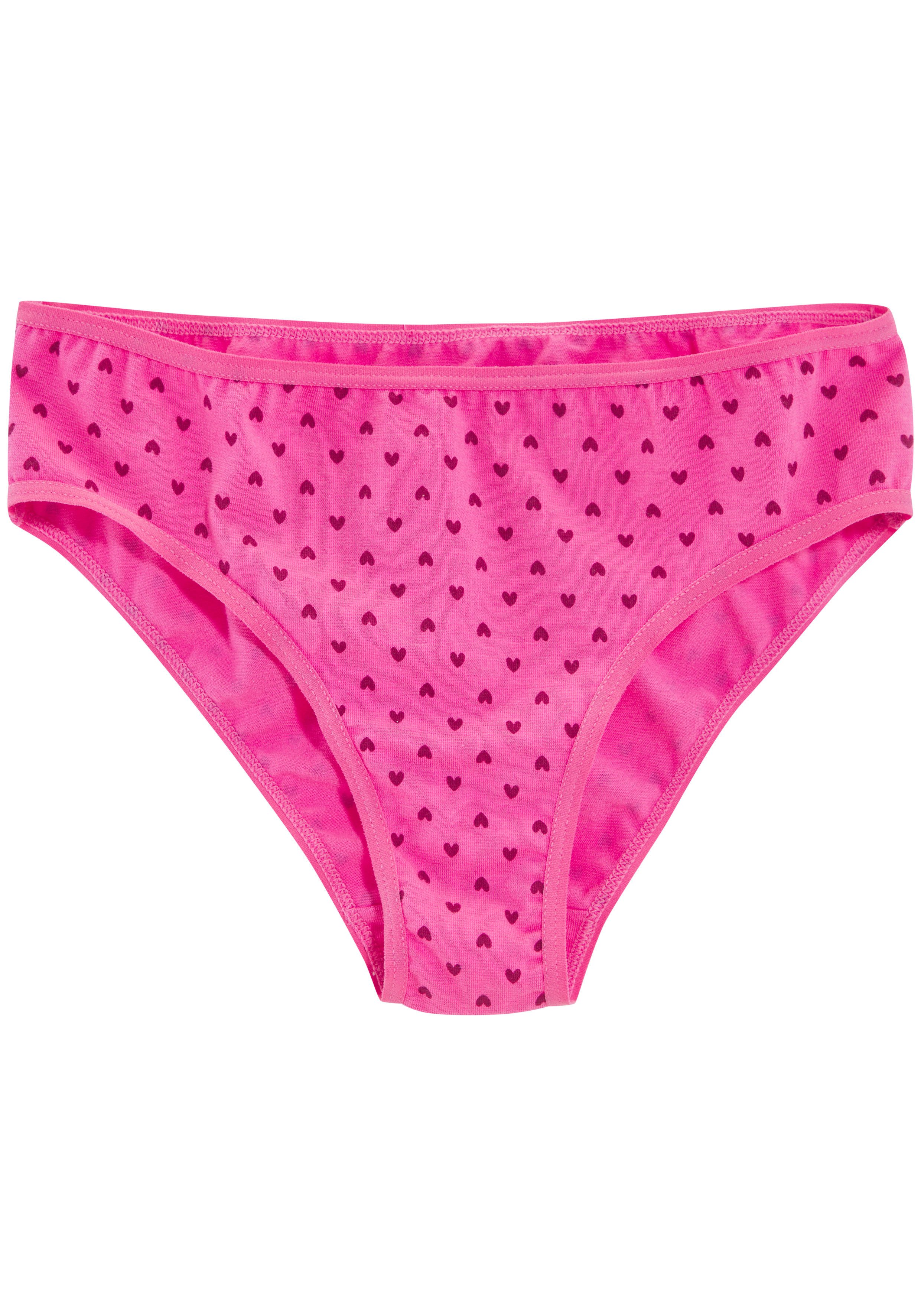 petite fleur Bikinislip (Packung, 8-St) mit Sternen-Print und unifarben