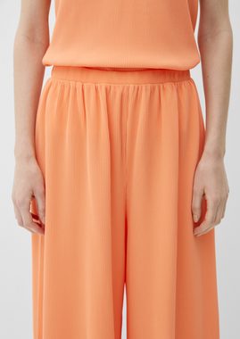 s.Oliver 7/8-Hose Culotte mit Plisseéfalten Raffung