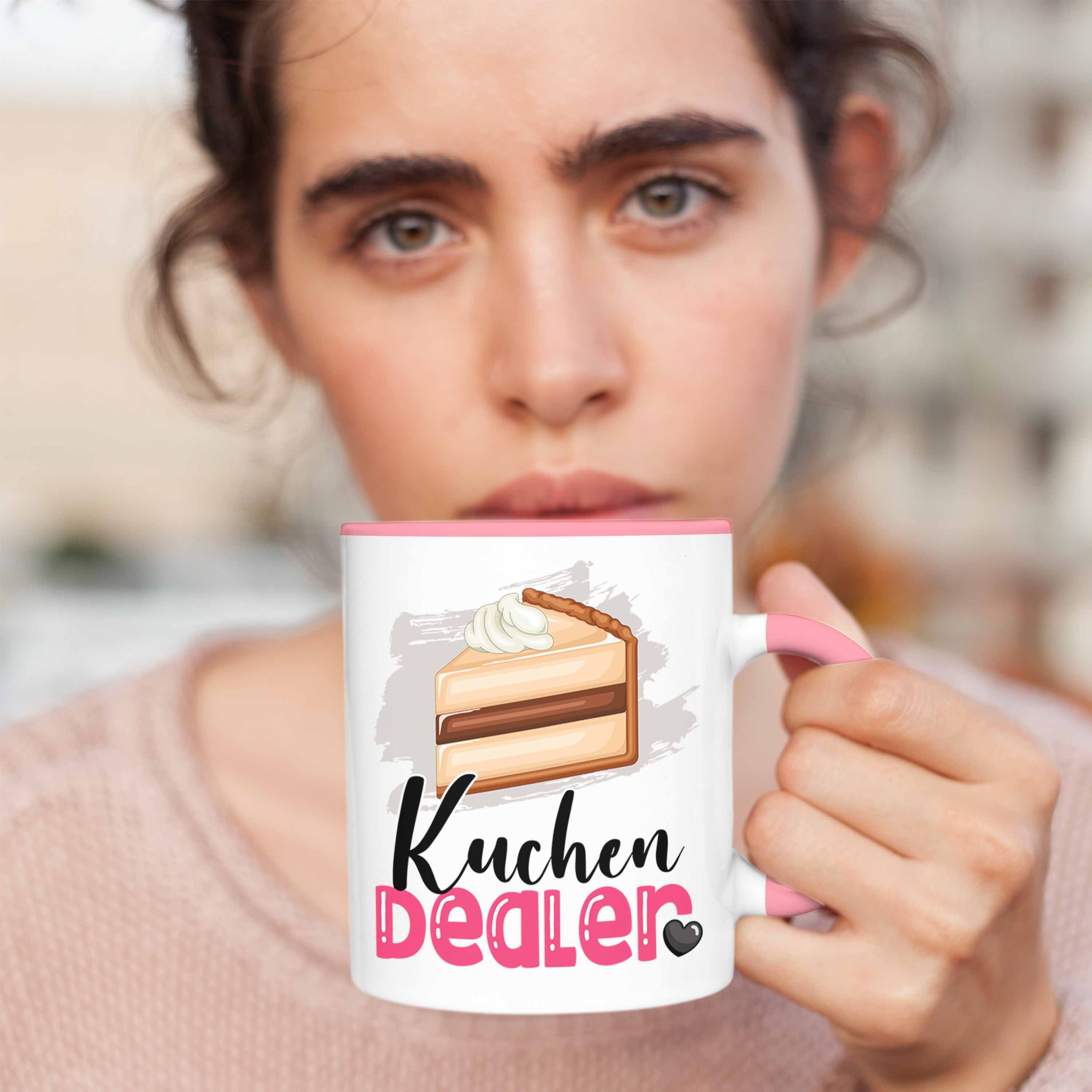 Geschenk Rosa Kuchen Dealer Tasse Tasse Kuchenverkäufer Ges für Spruch Trendation Geburtstag