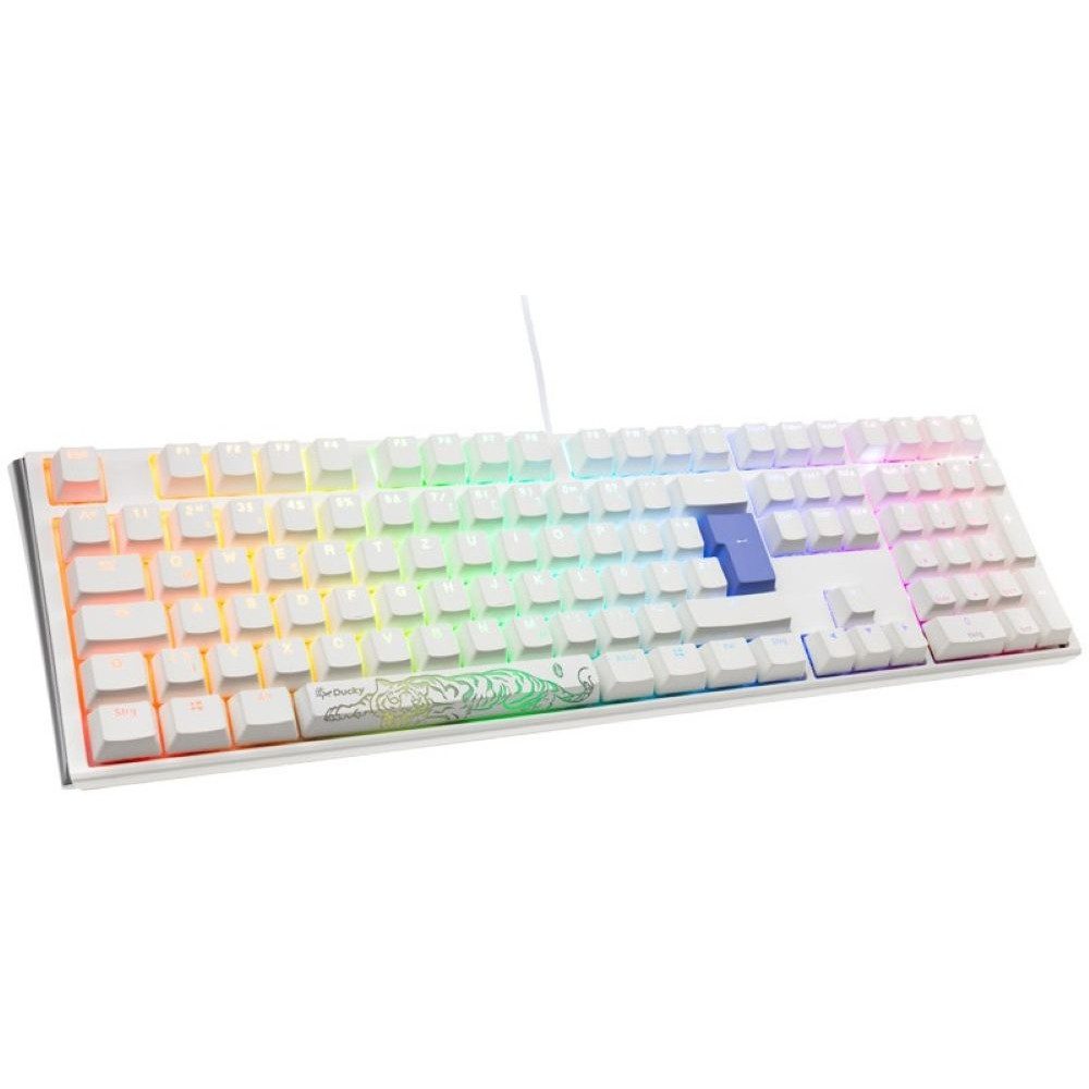 Ducky One 3 Classic Cherry MX Red - Gaming Tastatur - pure white Gaming-Tastatur