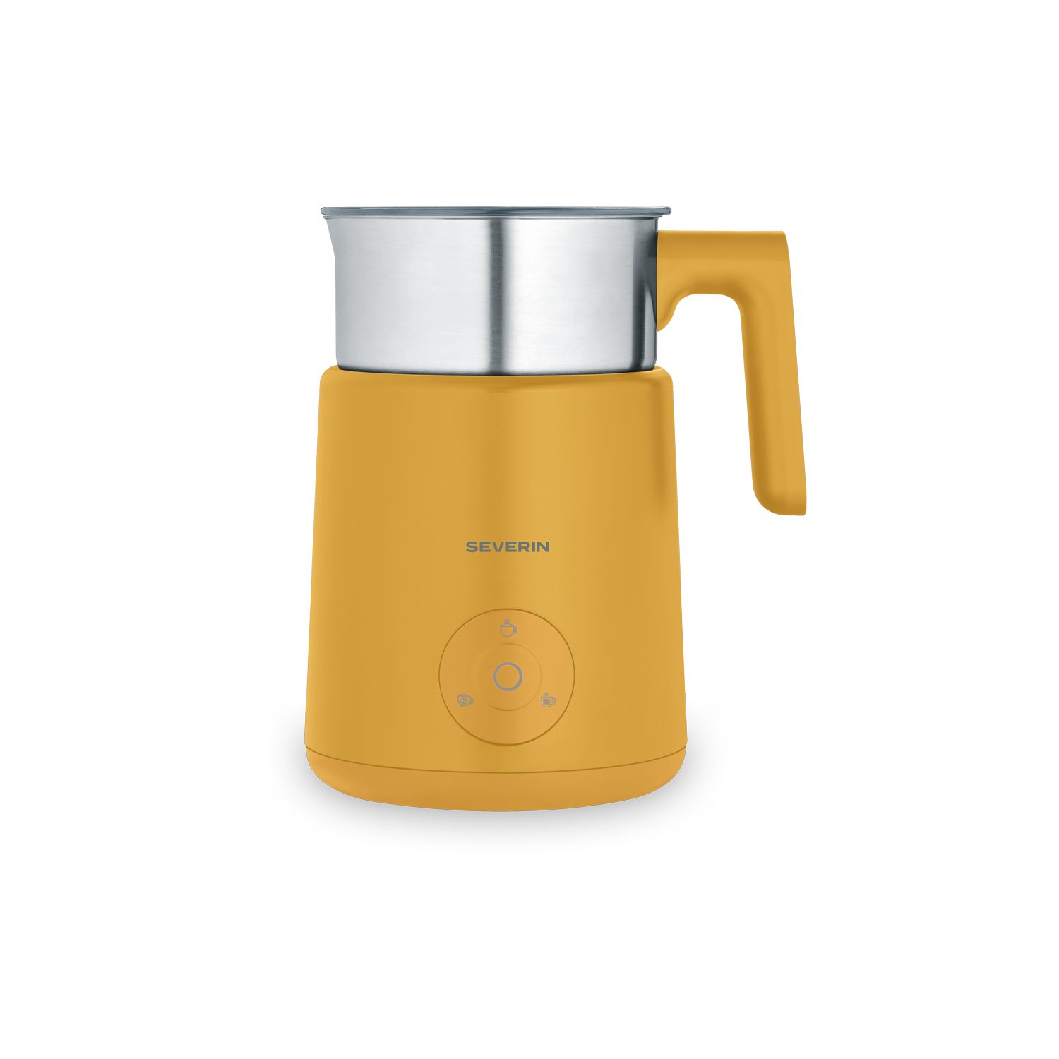 Severin Milchaufschäumer SPUMA LITE SM 3597, 500 W, kaltes & warmes Aufschäumen, Schoko-Funktion, auch vegane Milch, gelb