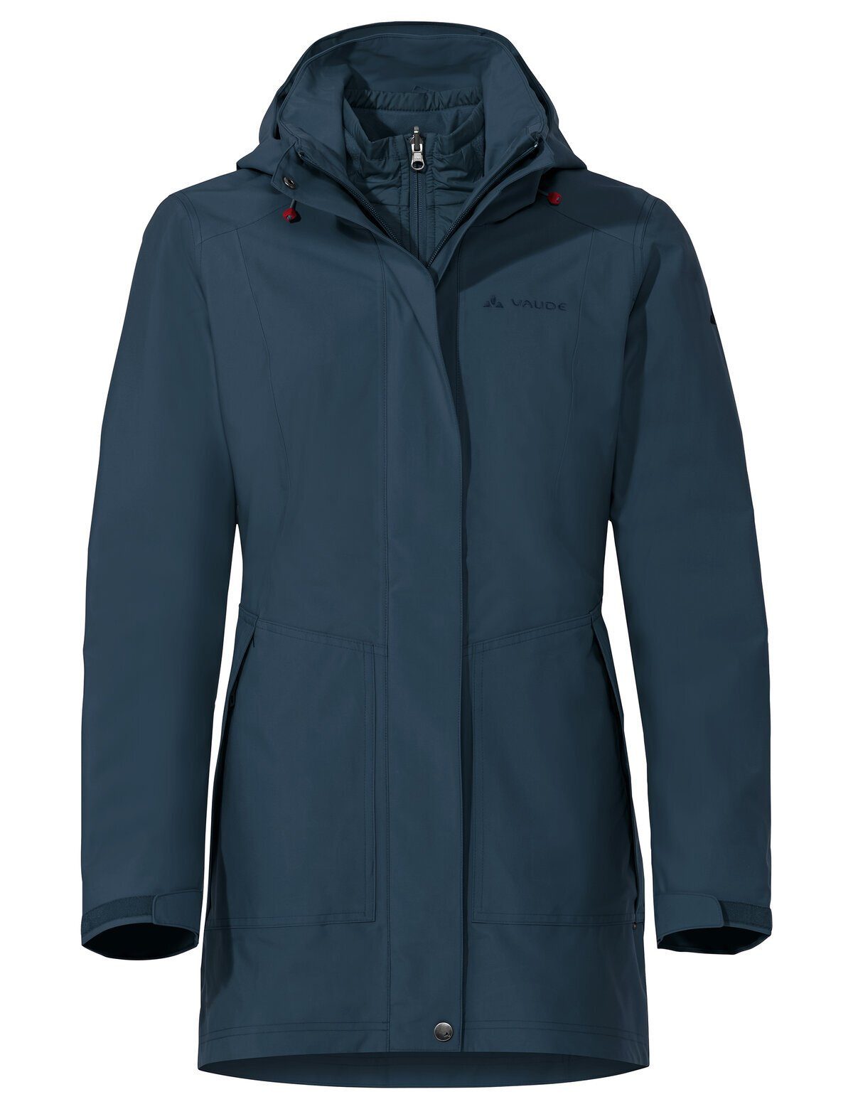 VAUDE Doppeljacke Women's Idris 3in1 Parka III (2-St) dark sea