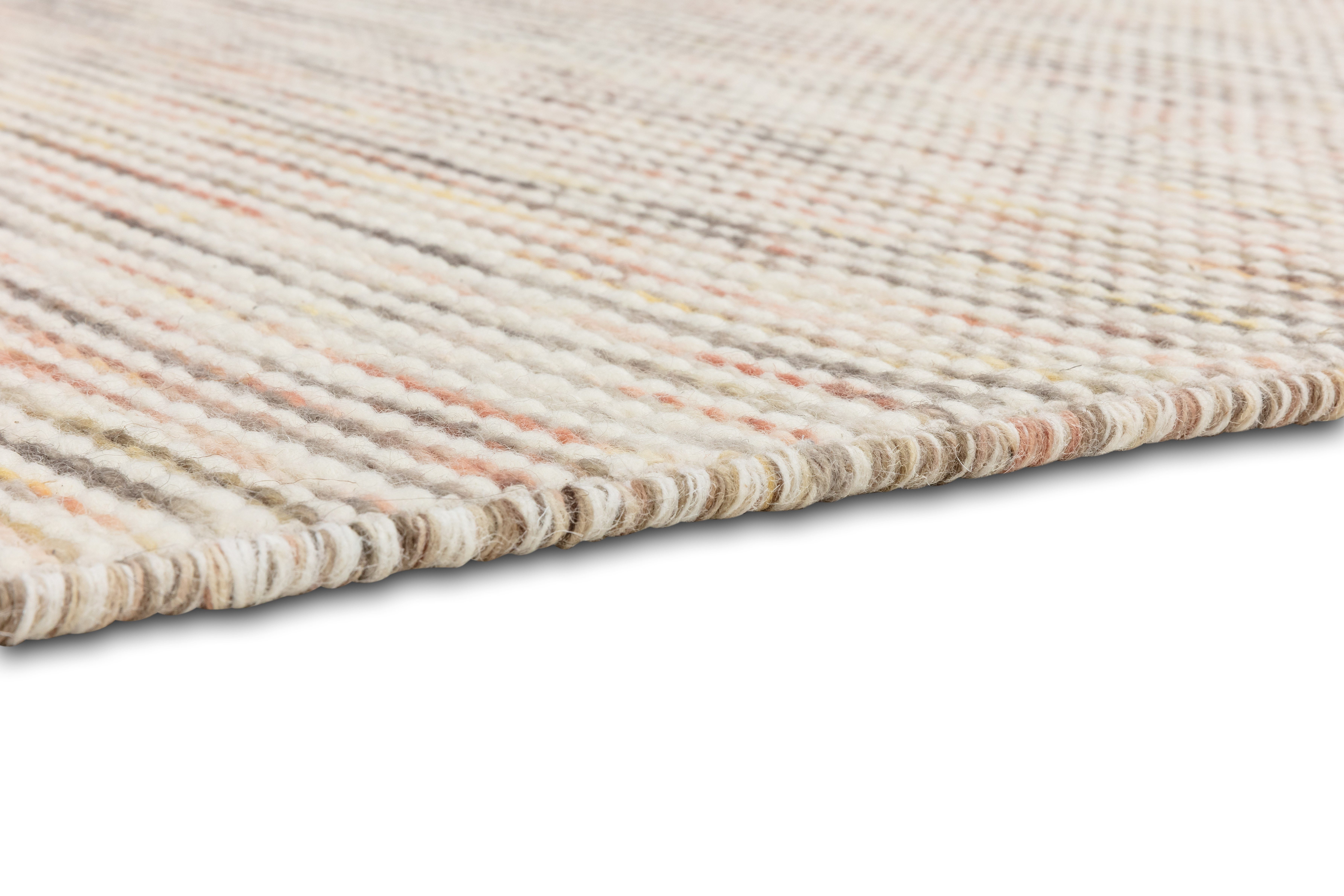 SCHÖNER WOHNEN-Kollektion Teppich Arina, rechteckig, Höhe: 10 mm, 80% reine Wolle, gewebte Struktur, meliert, mit Fransen, Wohnzimmer